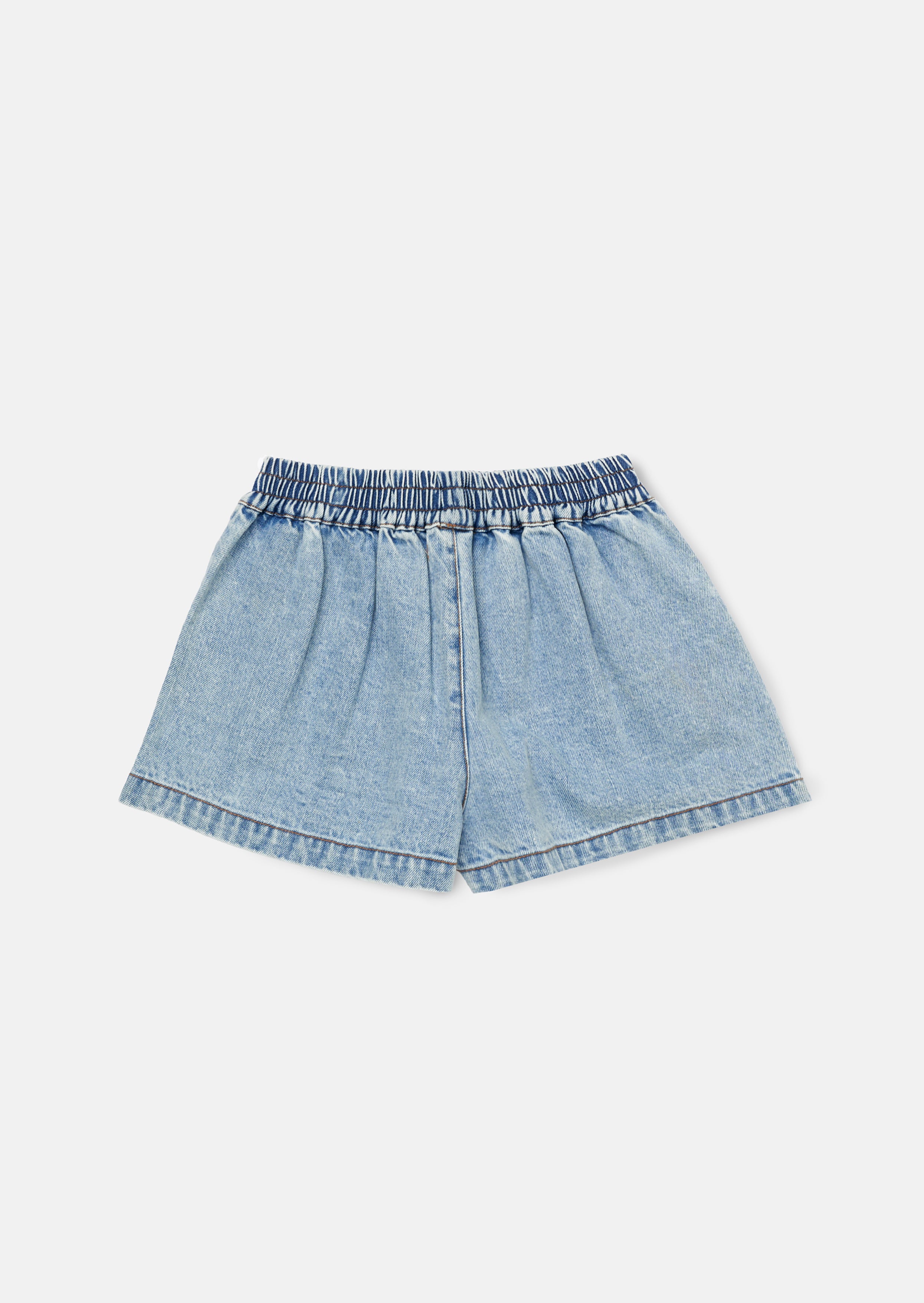 Zeta Denim Diamonte Pull On Short