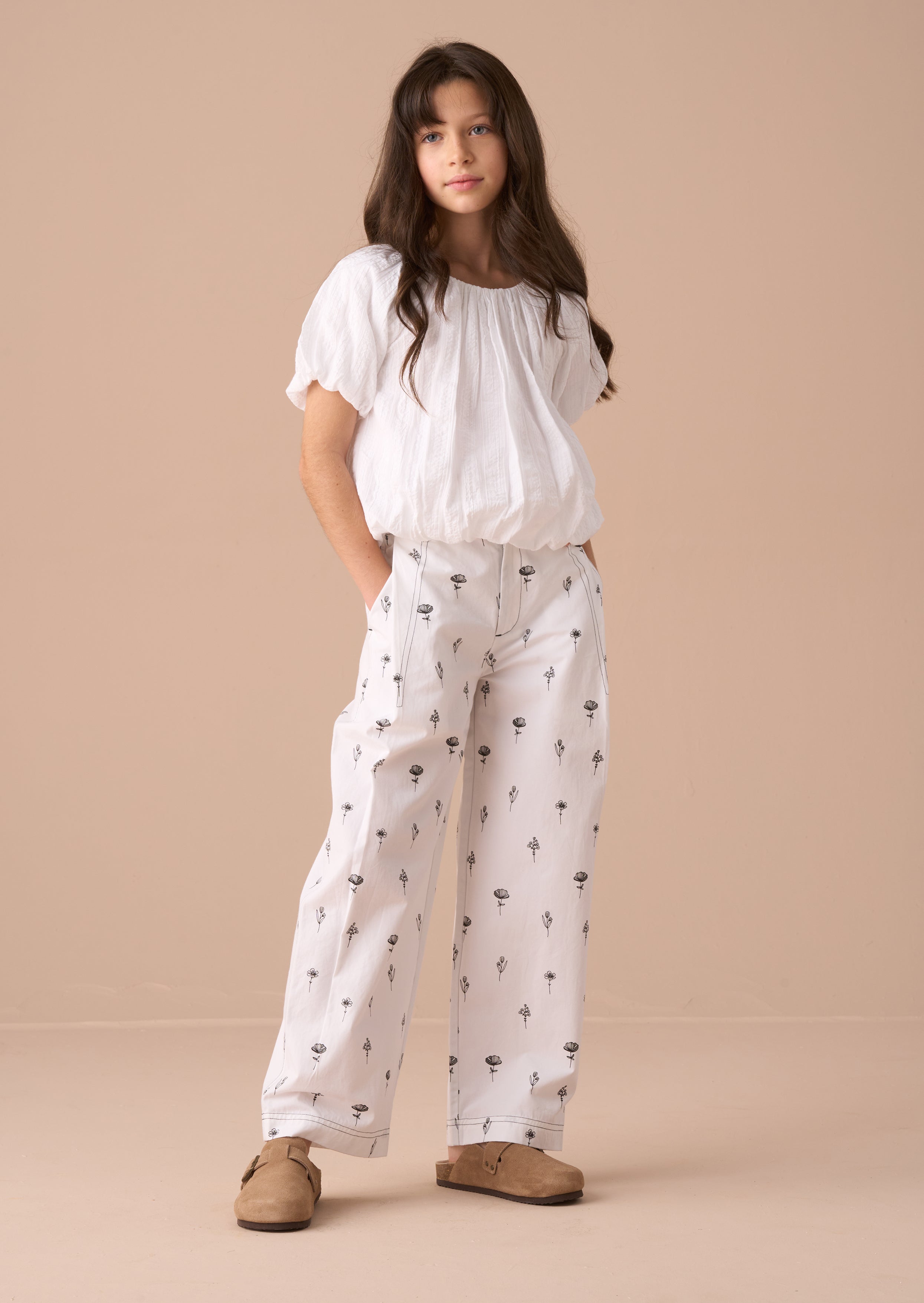 Estelle Ivory Poplin Trousers