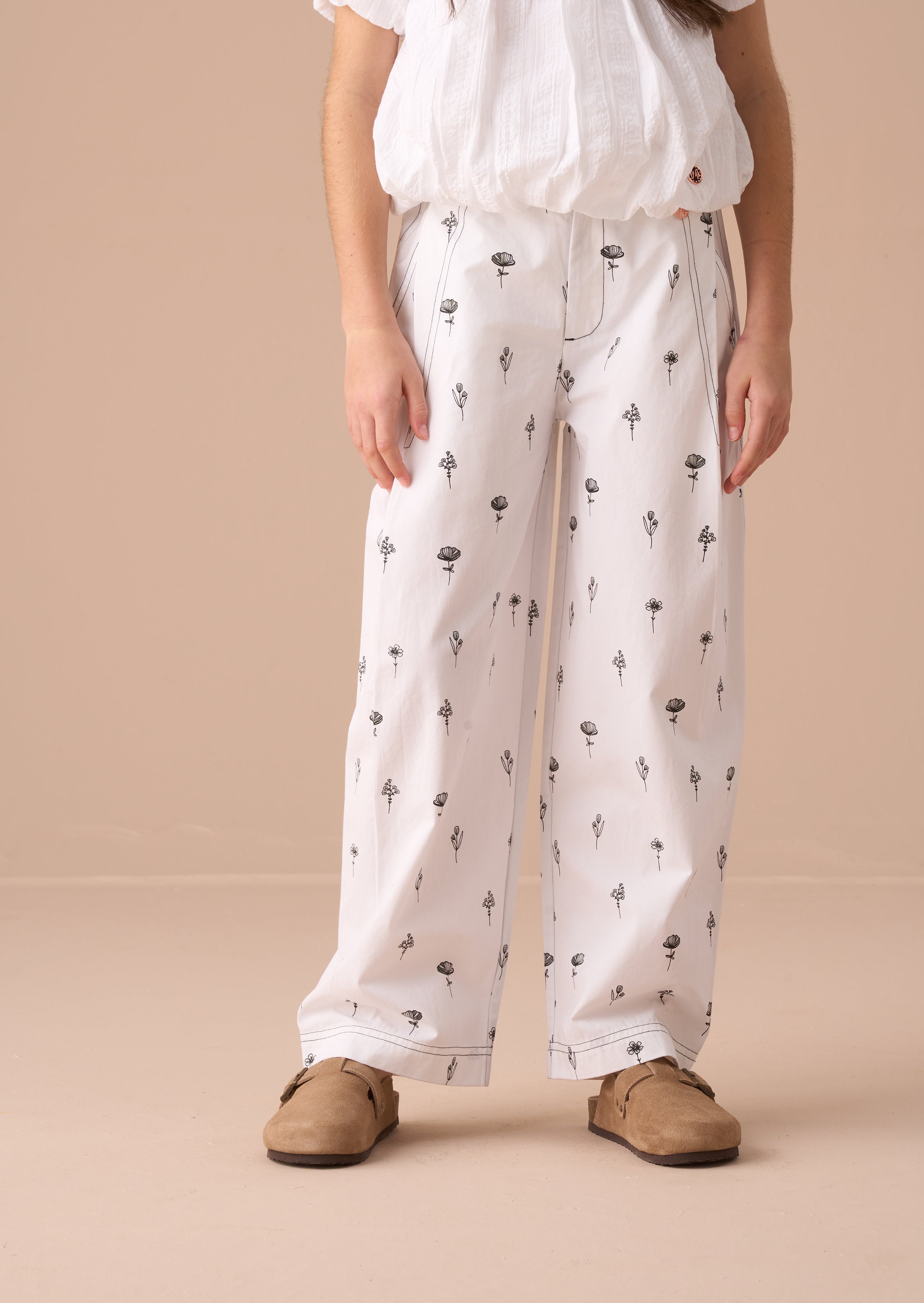 Estelle Ivory Poplin Trousers