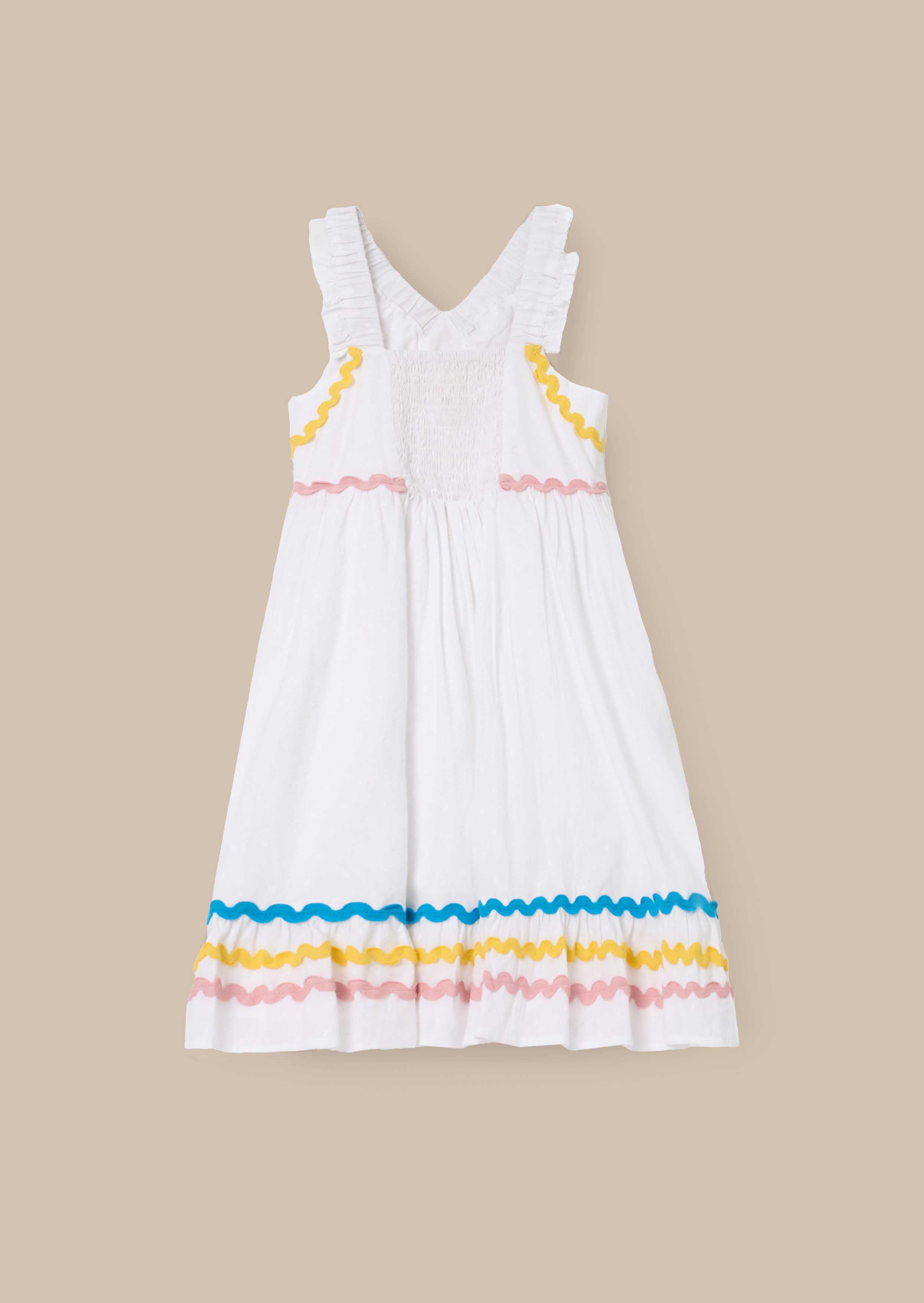 Mia White Ric Rac Sundress