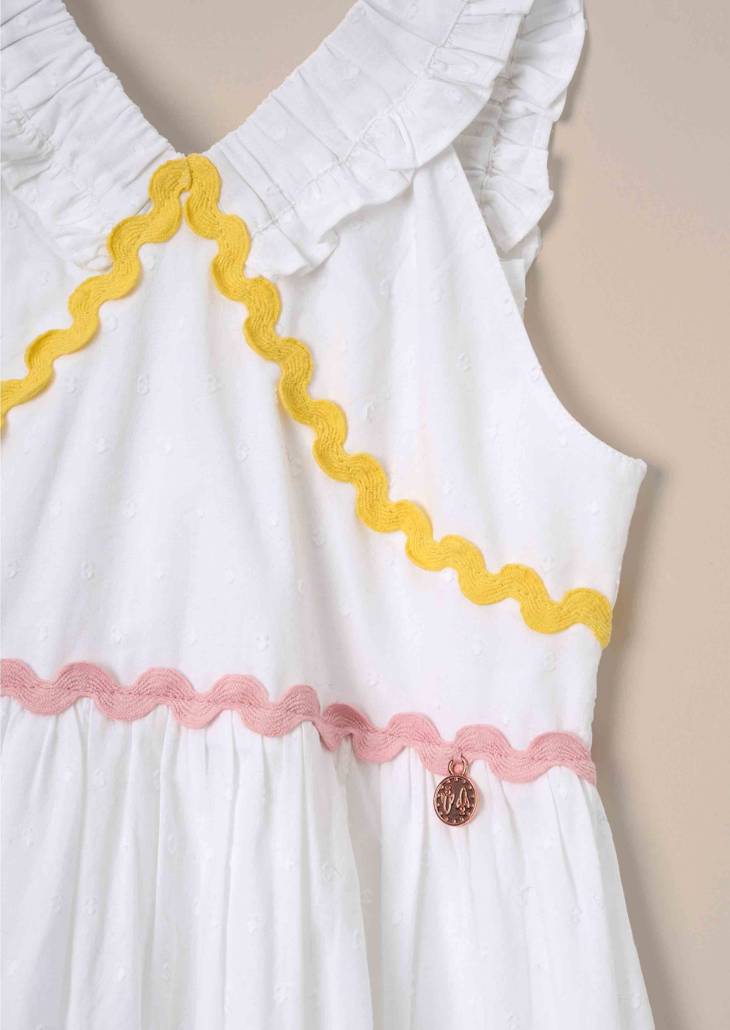 Mia White Ric Rac Sundress