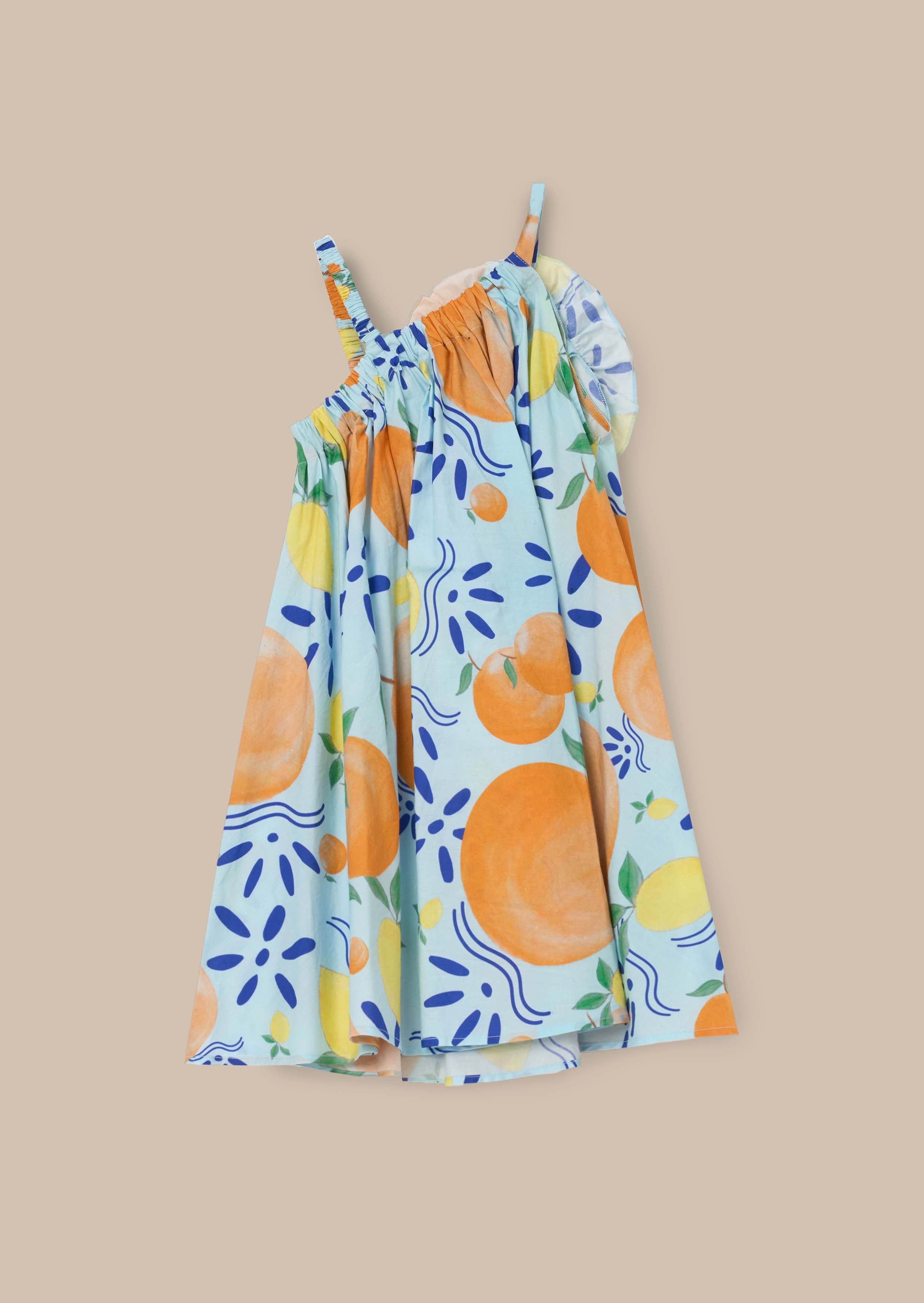 Carrie Multi Print Swing Corsage Dress