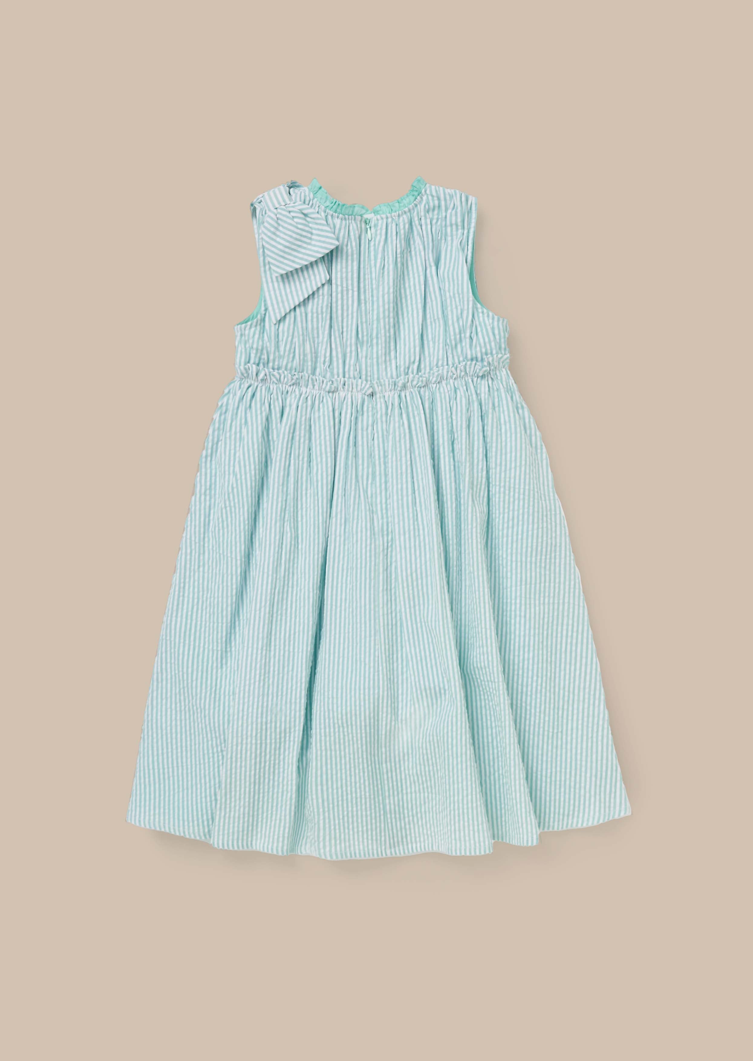 Giana Mint Seersucker Stripe Dress