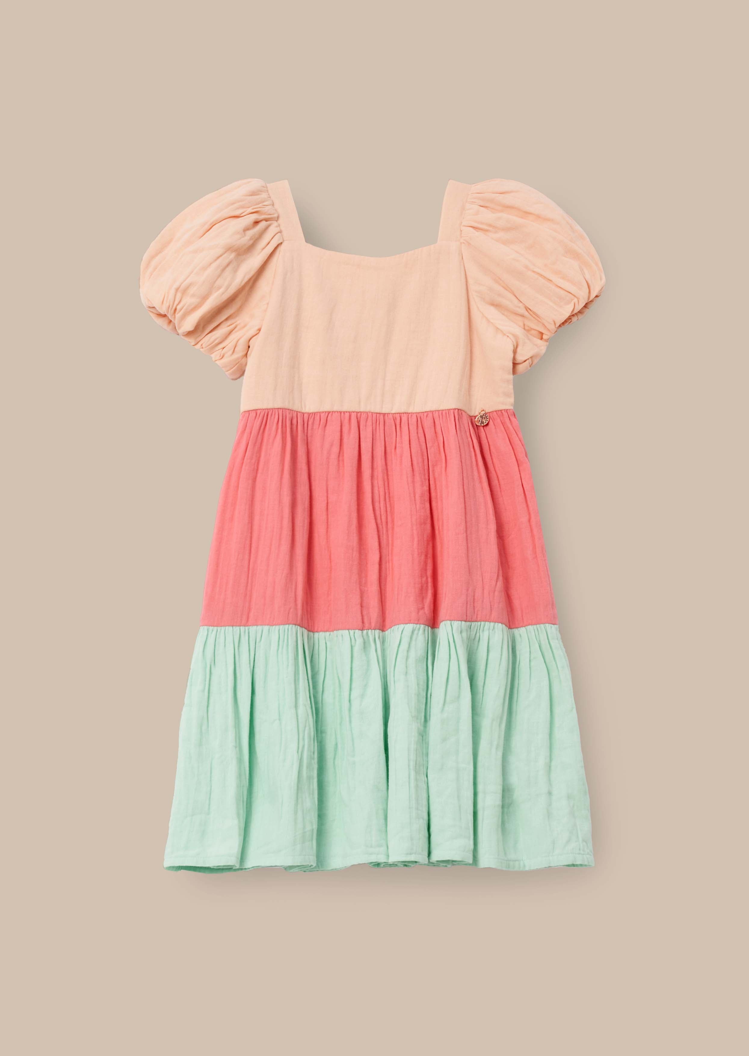 Casey Multi Tiered Colourblock Dress