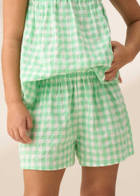Connie Green Gingham Short