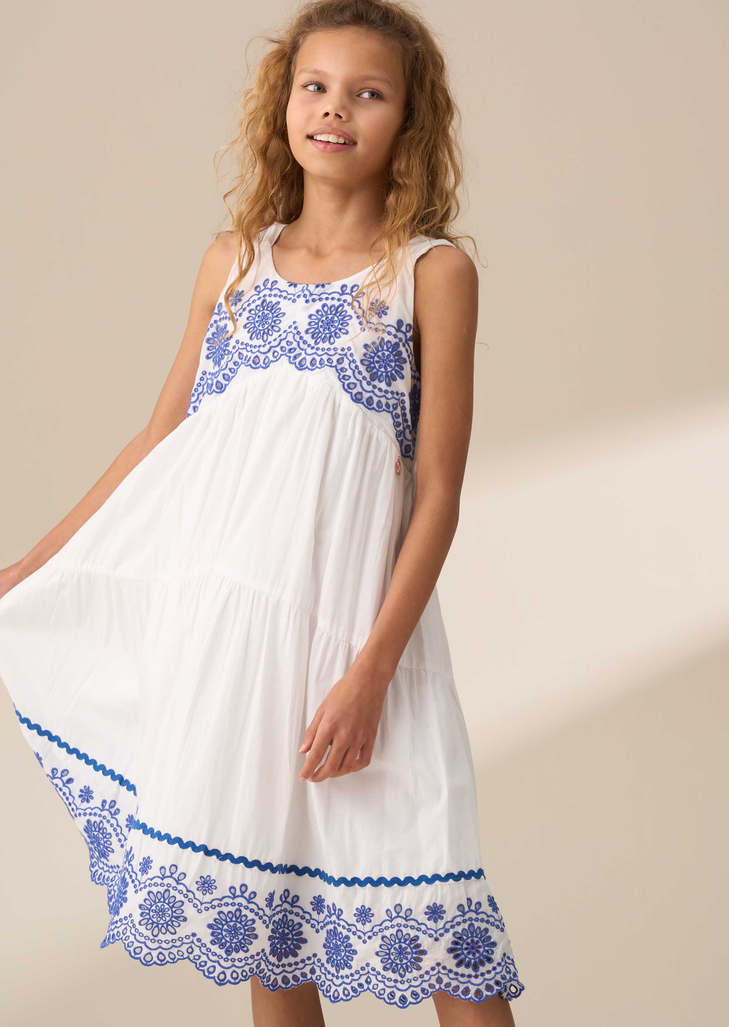 Sophie White Embroidered Sundress