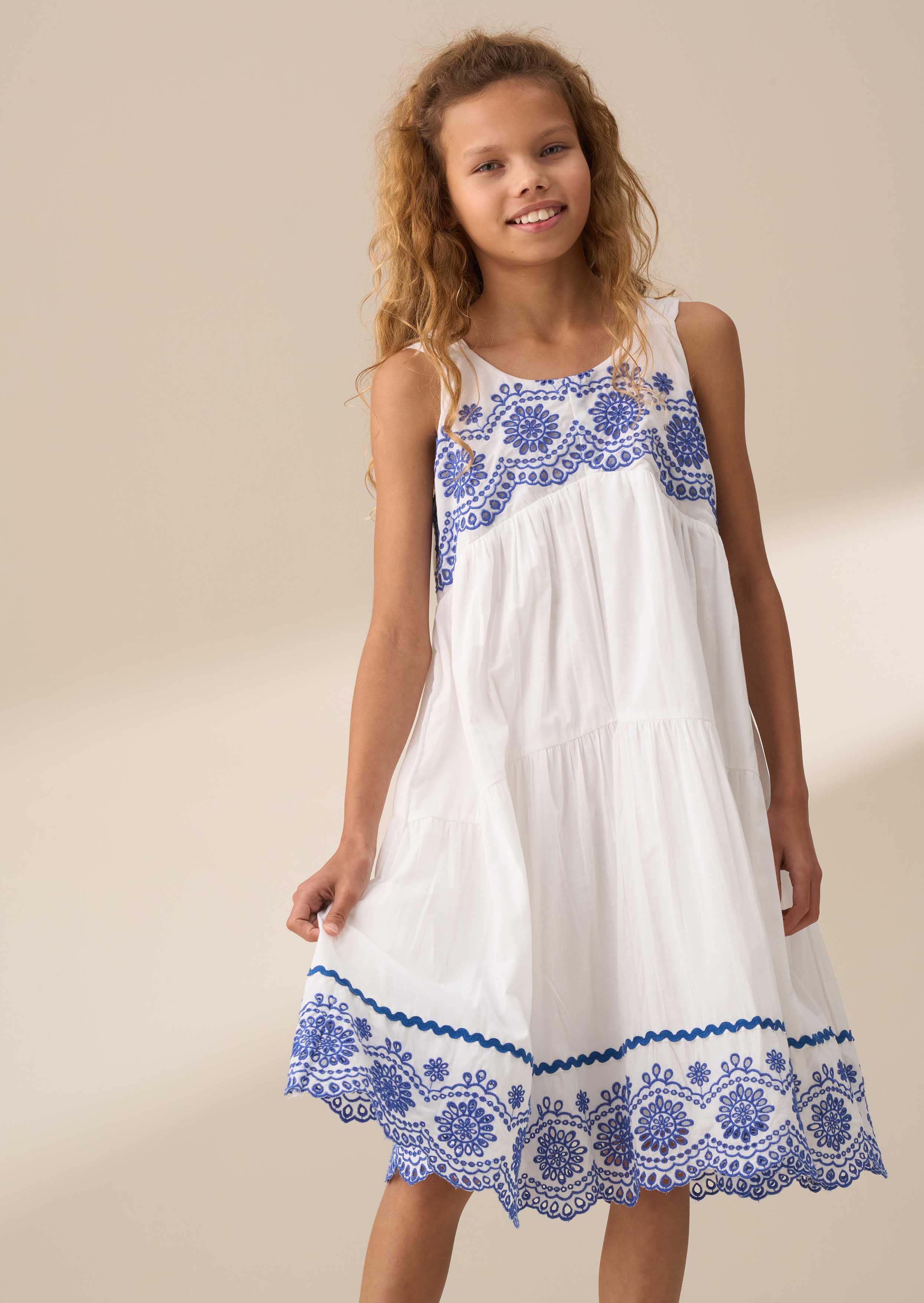 Sophie White Embroidered Sundress