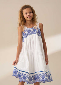 Sophie White Embroidered Sundress