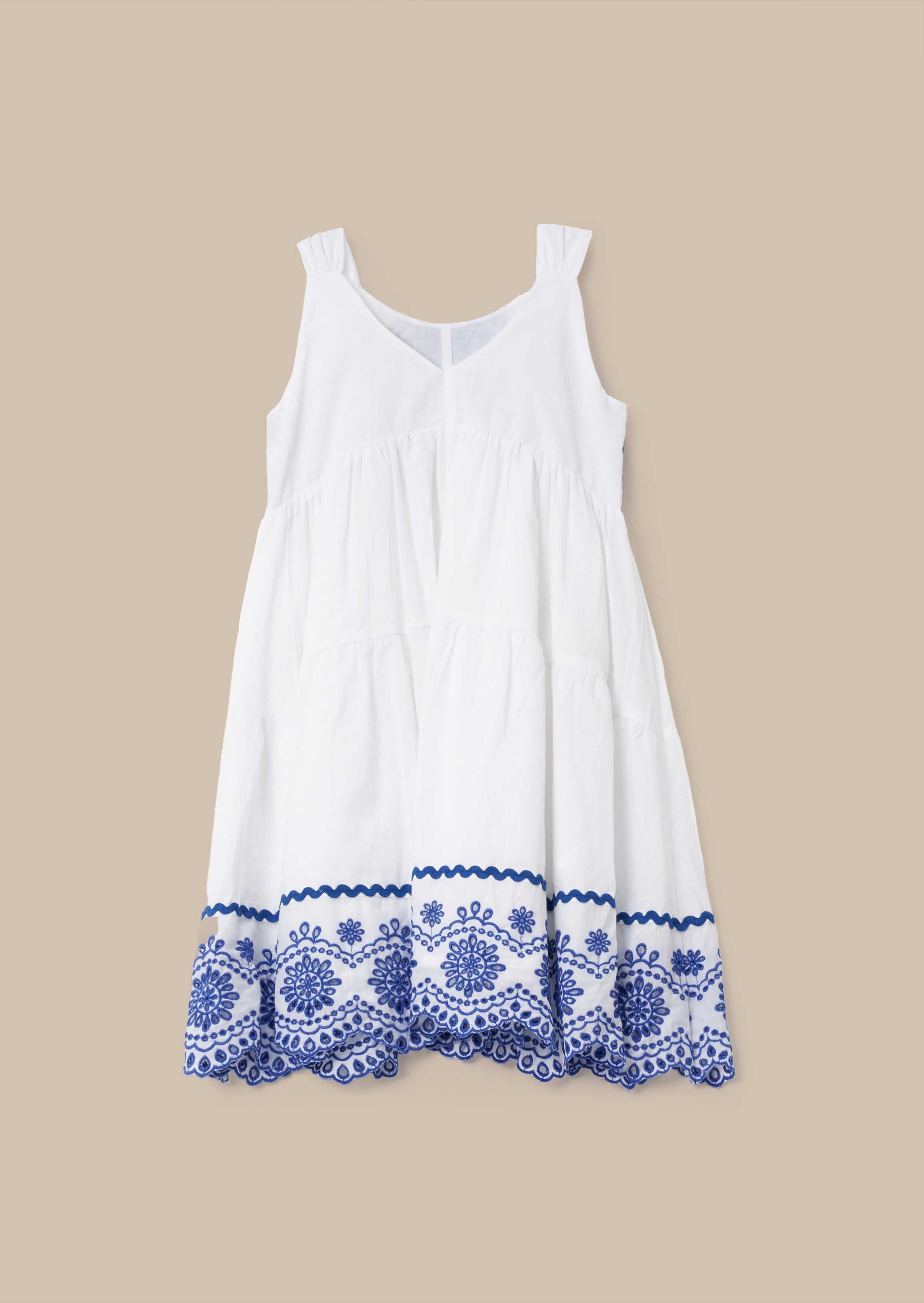 Sophie White Embroidered Sundress