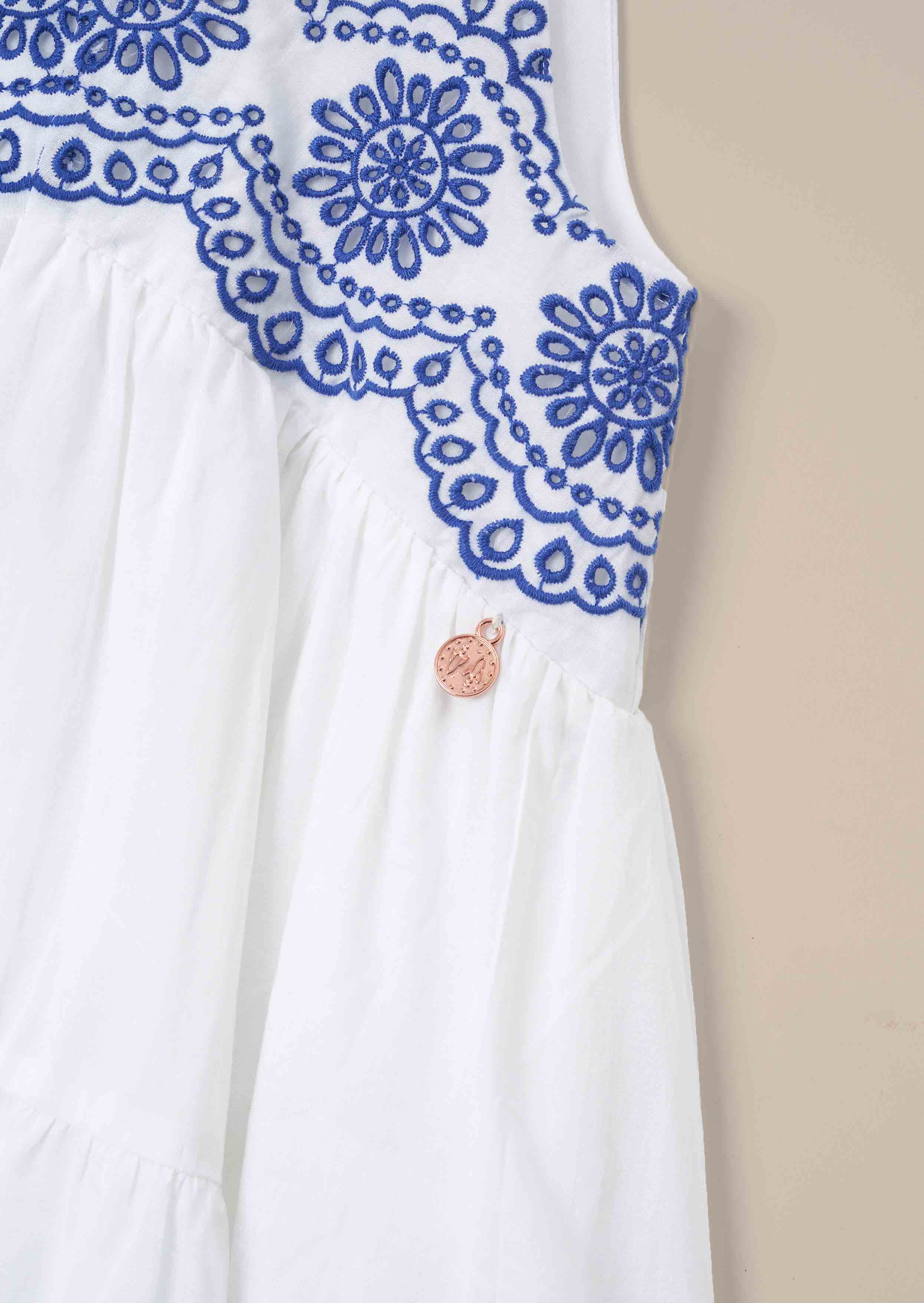 Sophie White Embroidered Sundress