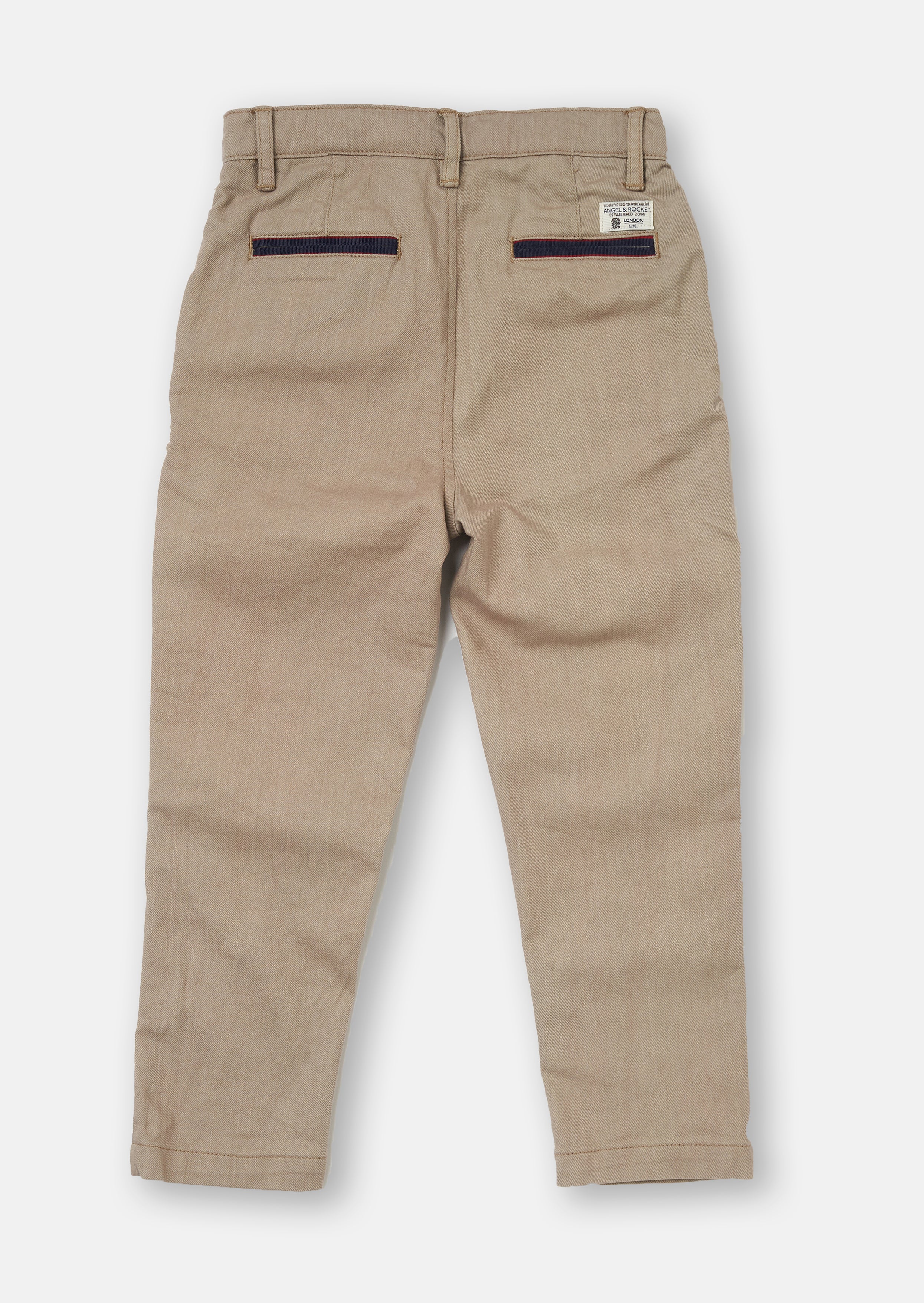Boys Smart Cotton Brown Pants