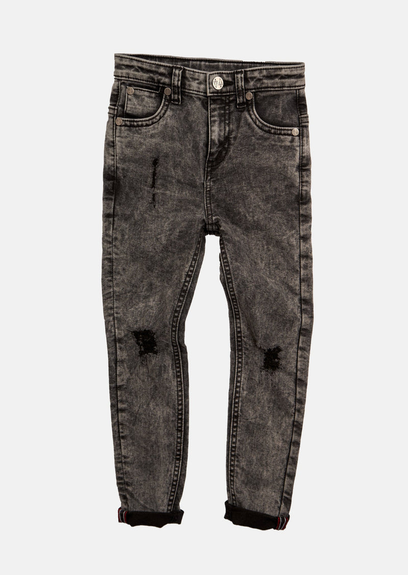 Boys Skinny Fit Grey Denim Jeans