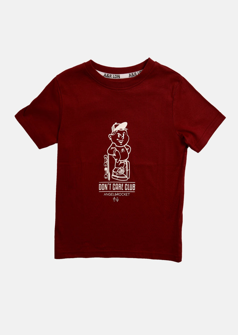 Boys Character Printed Maroon Graphic T-Shirt