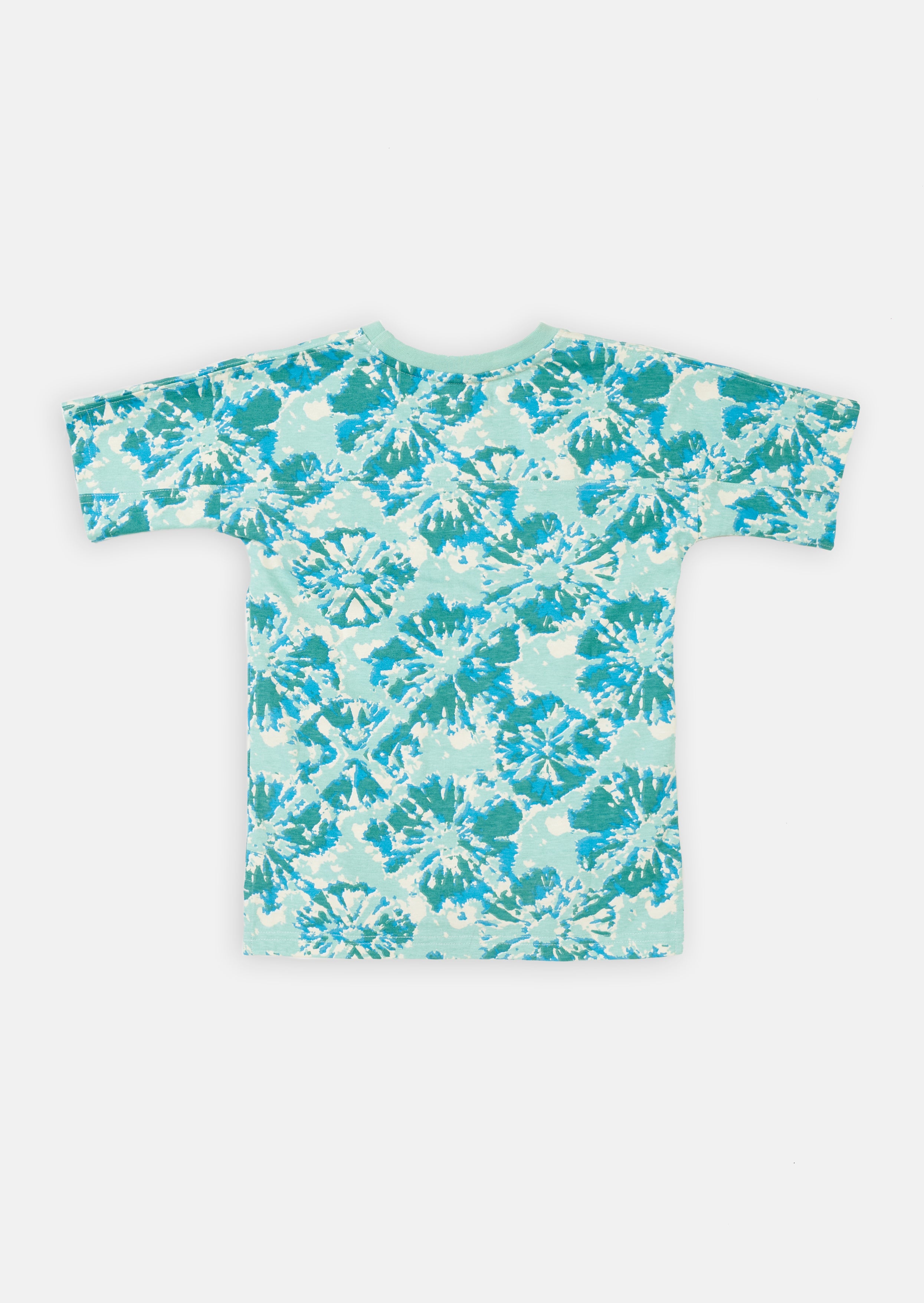 Boys Tie Dye Printed Blue T-Shirt