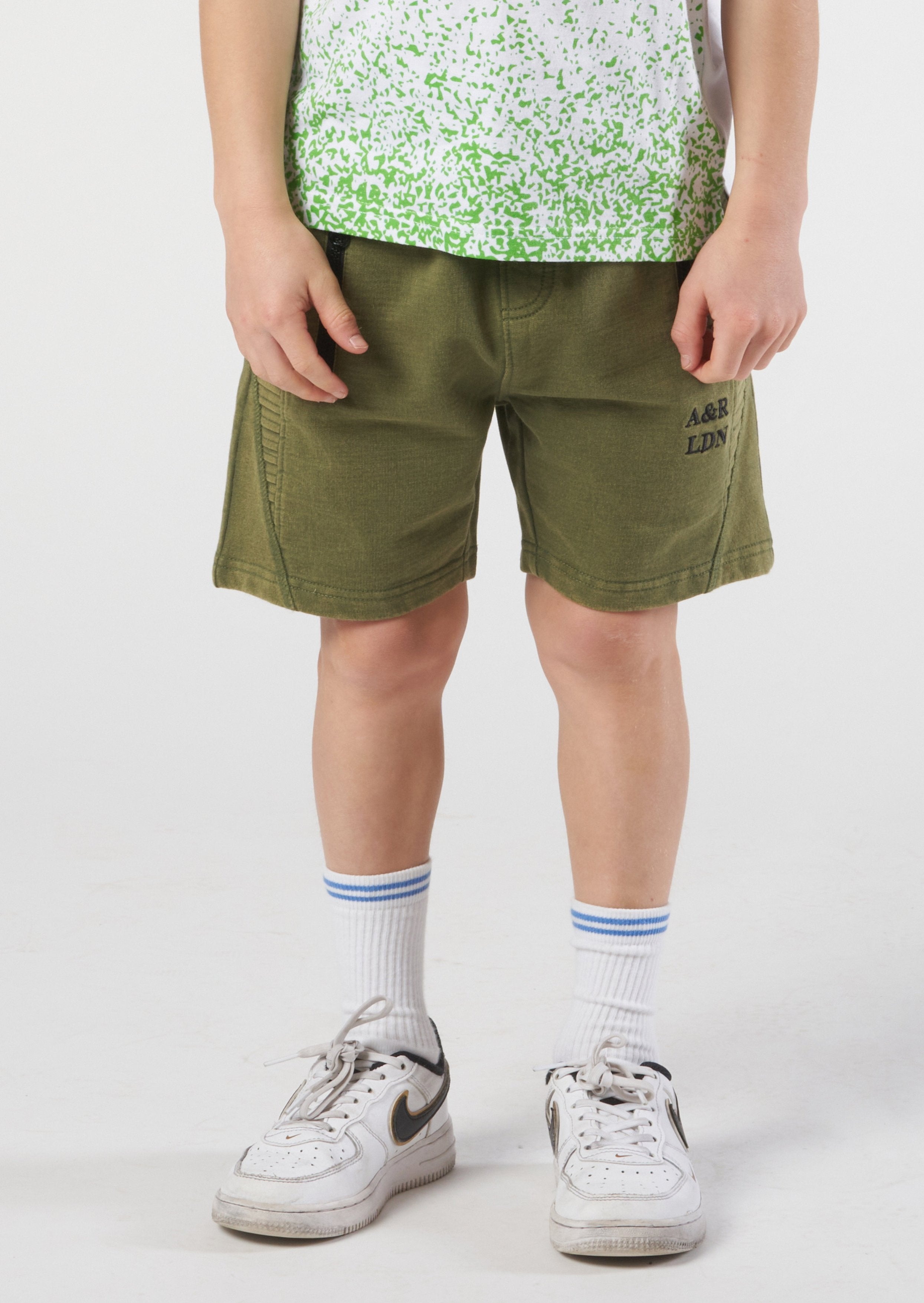 Rudi Green Washed Jogger Short