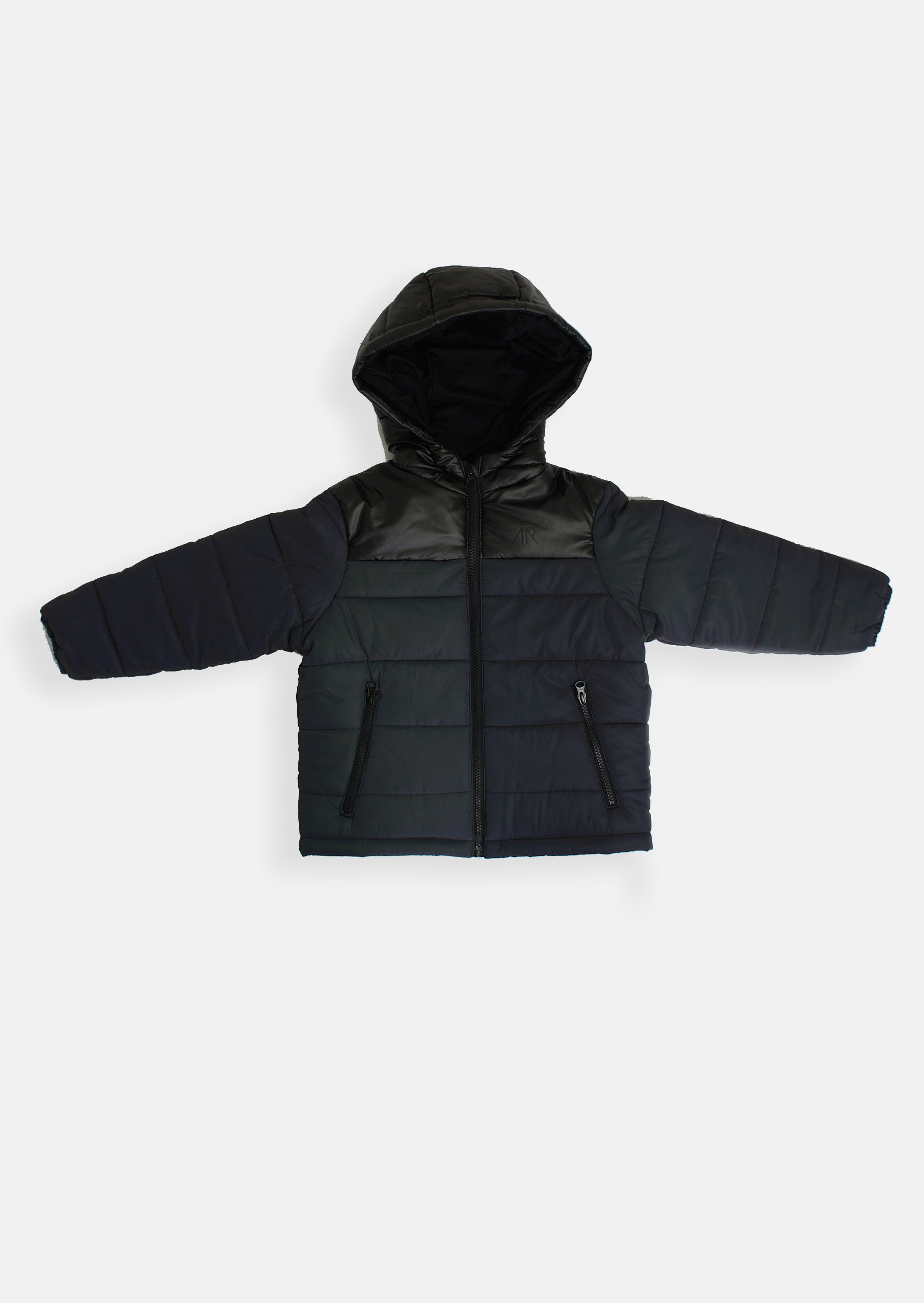 Kids Pelle Pelle Wool Hooded Bomber Jacket - black – DS Online