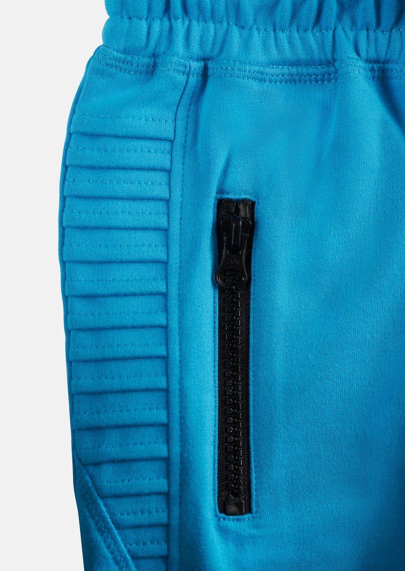 Boys Smiley Graffiti Cotton Blue Shorts