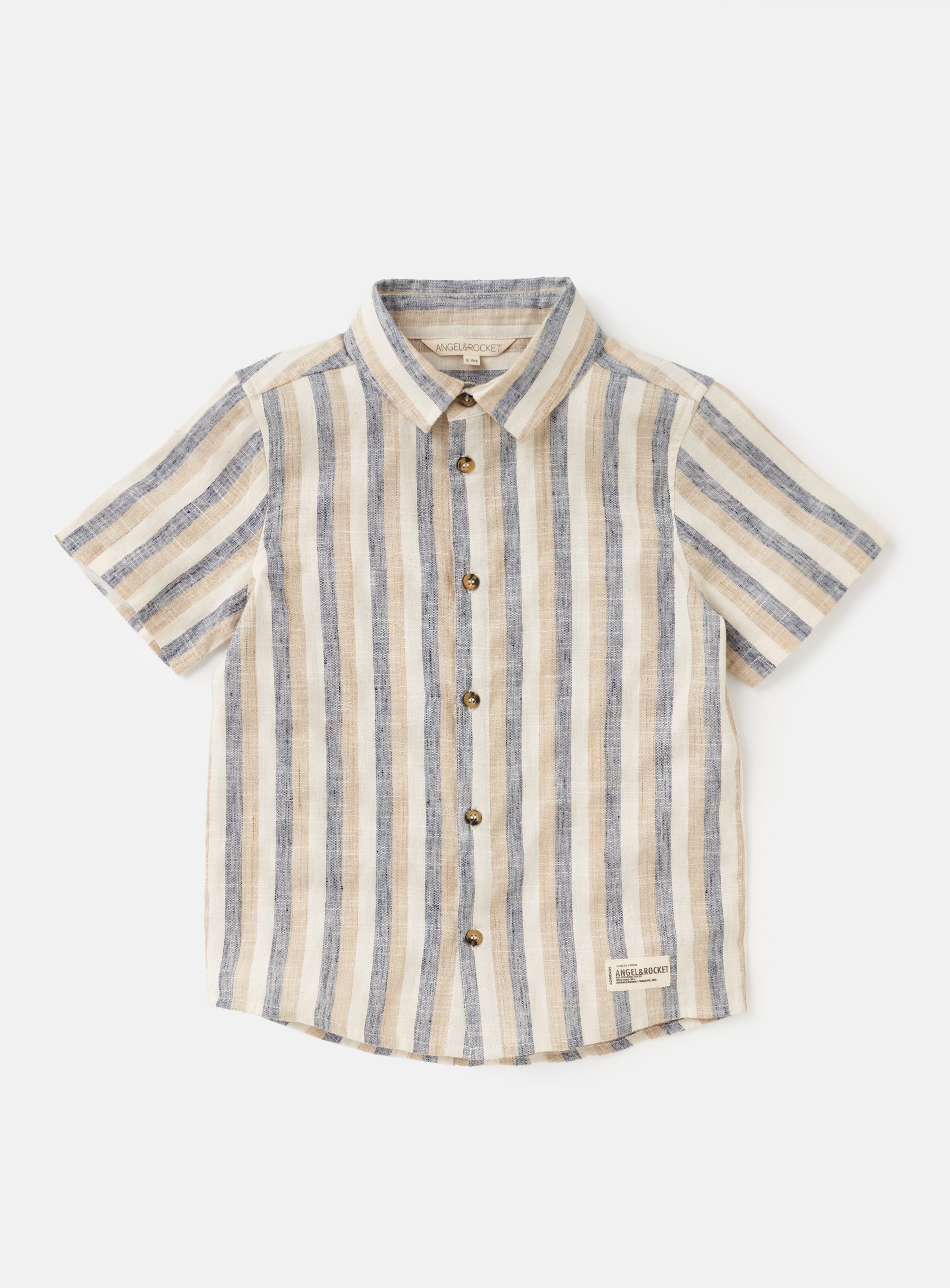 Baby Boy Striped Half Sleeves Smart Shirt