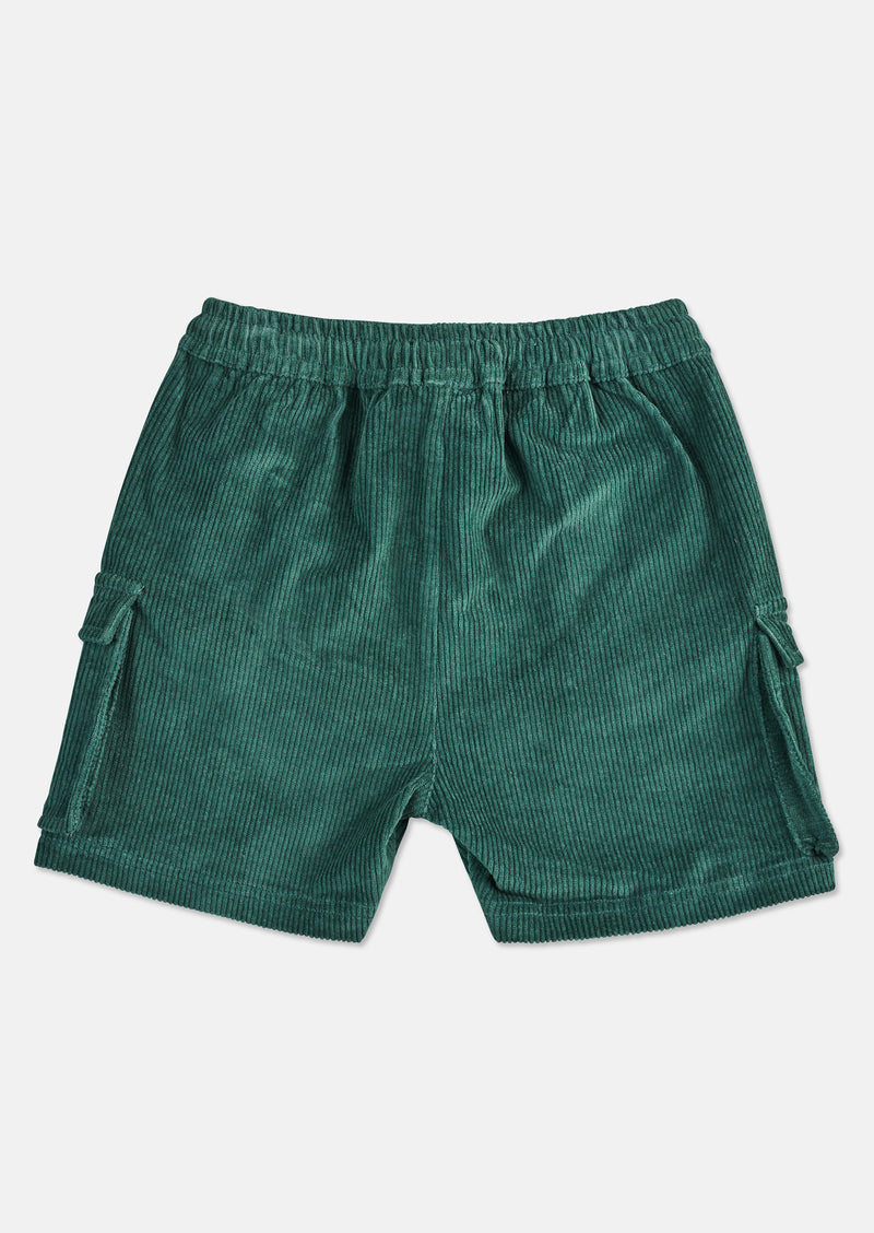 Baby Boy Cotton Green Cargo Shorts