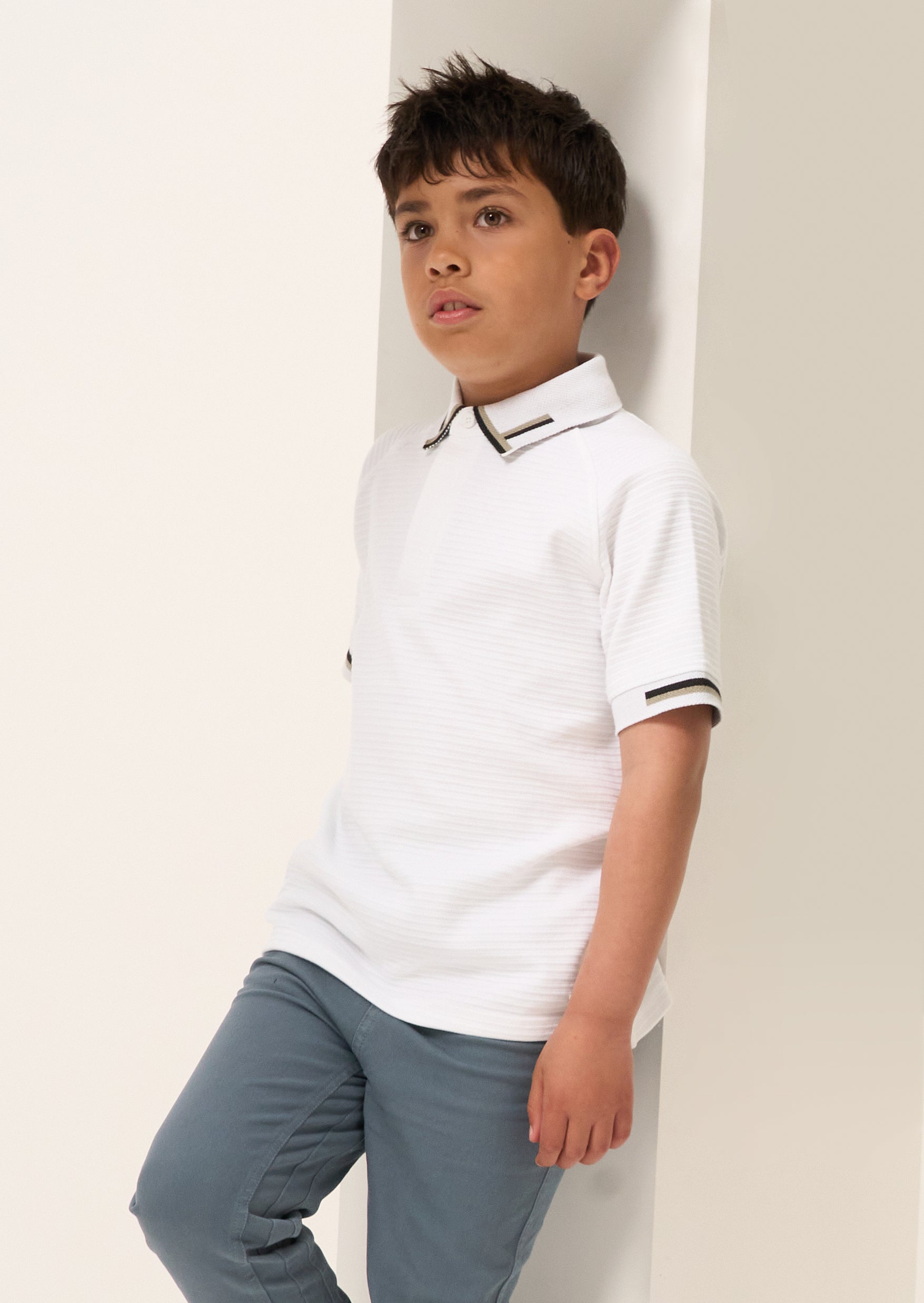 Joel White Rib Polo