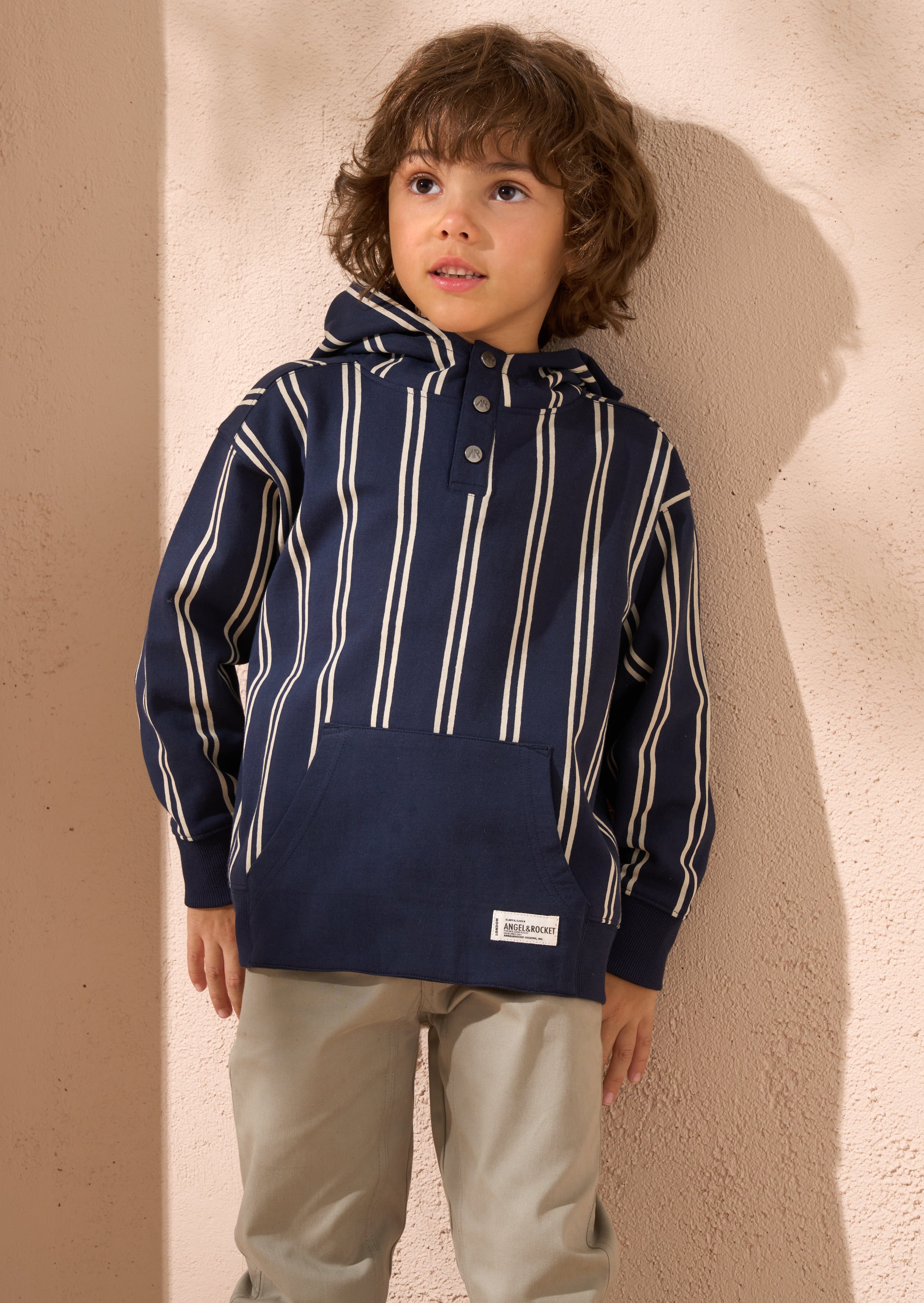 Jackson Navy Smart Stripe Hoody