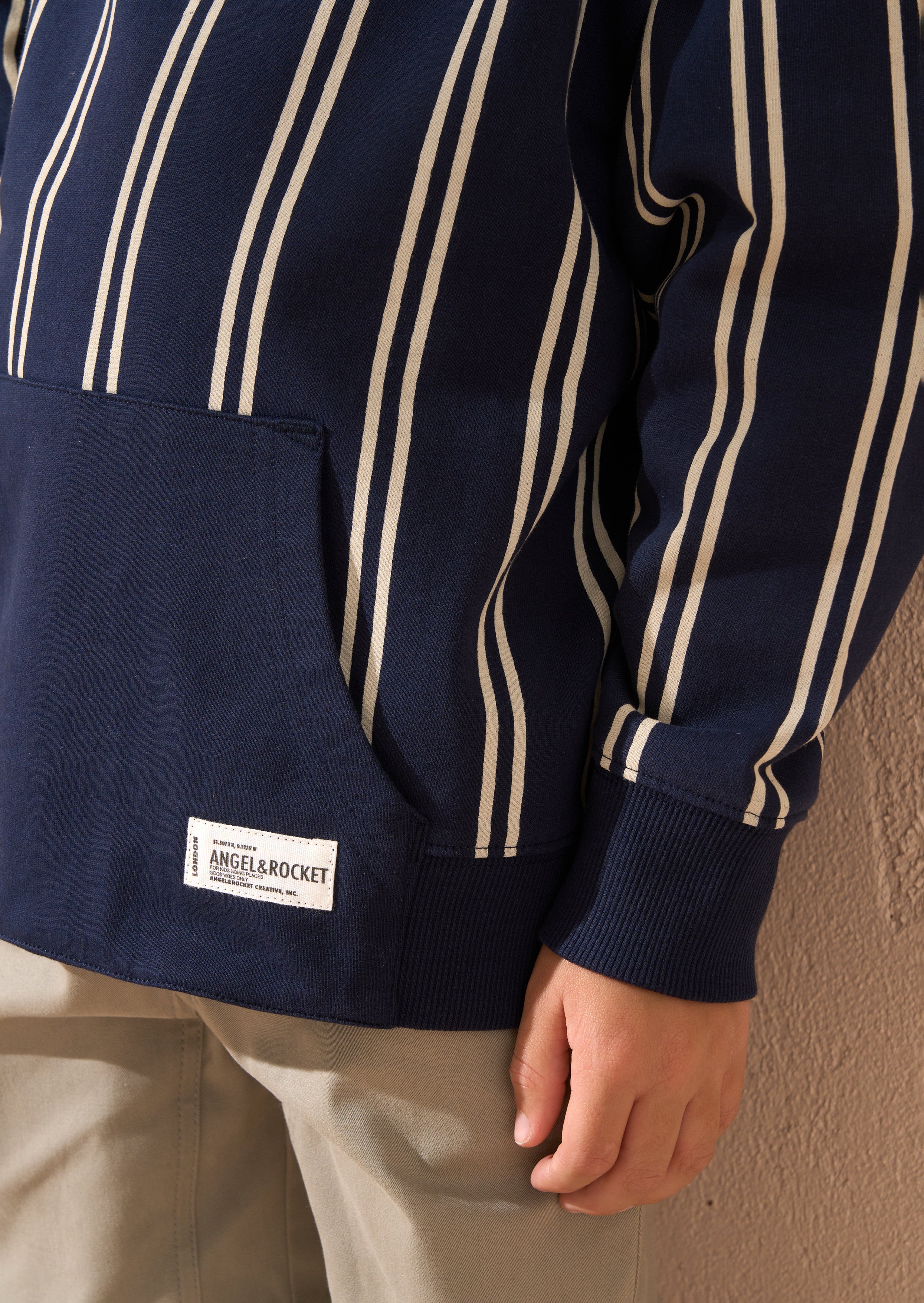 Jackson Navy Smart Stripe Hoody