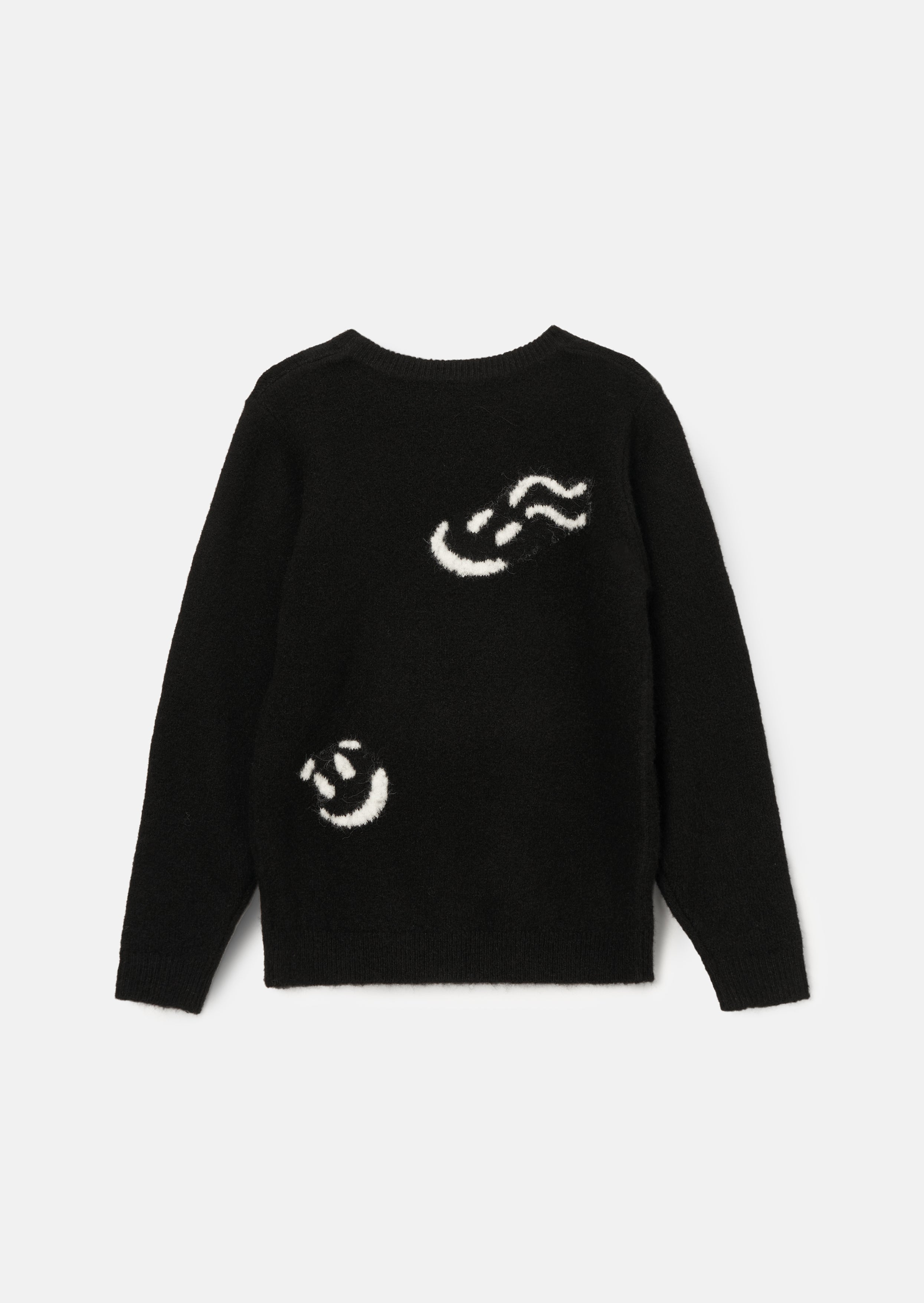 Jasper Black Smiley Jumper