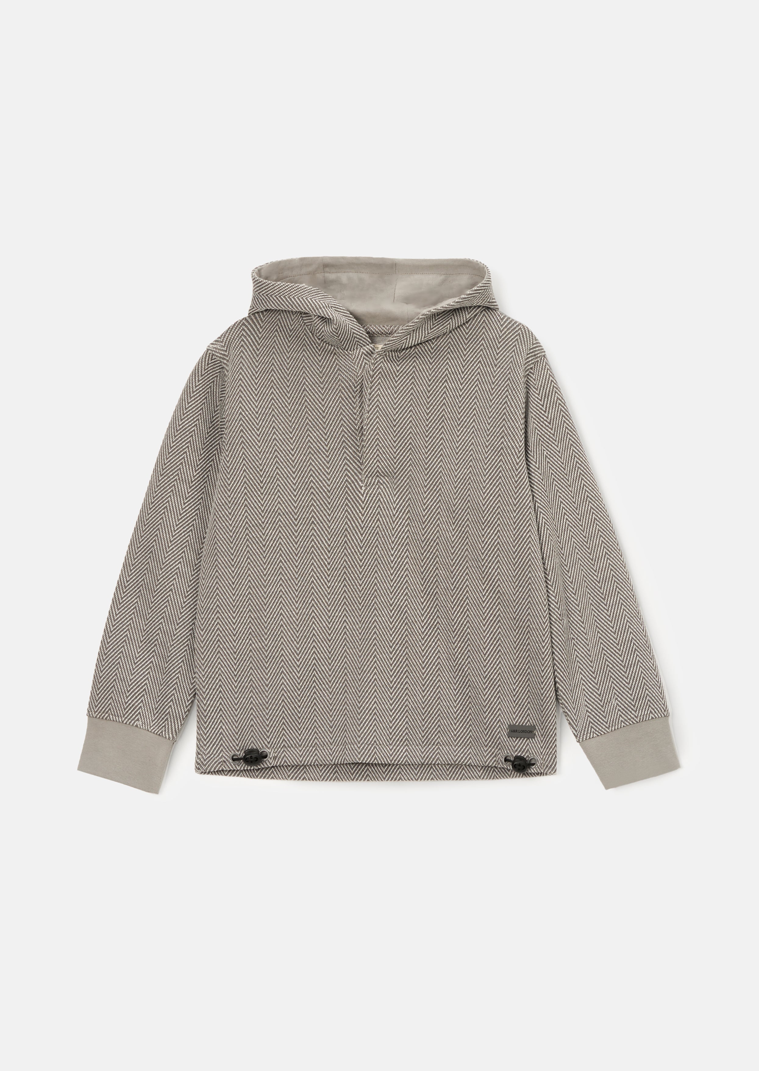 Connor Grey Herringbone Smart Hoodie