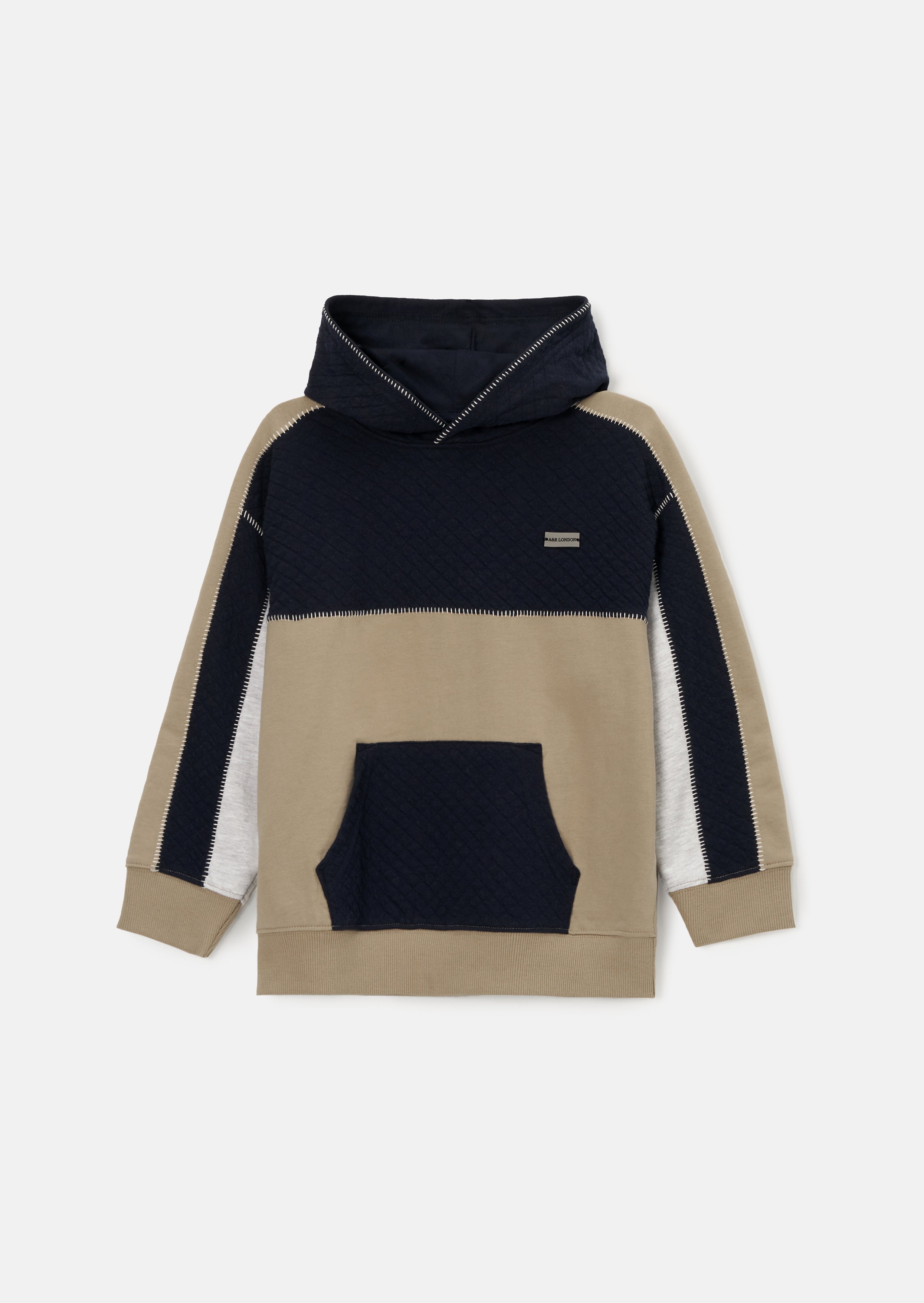 Hayden Blue Colourblock Hoodie