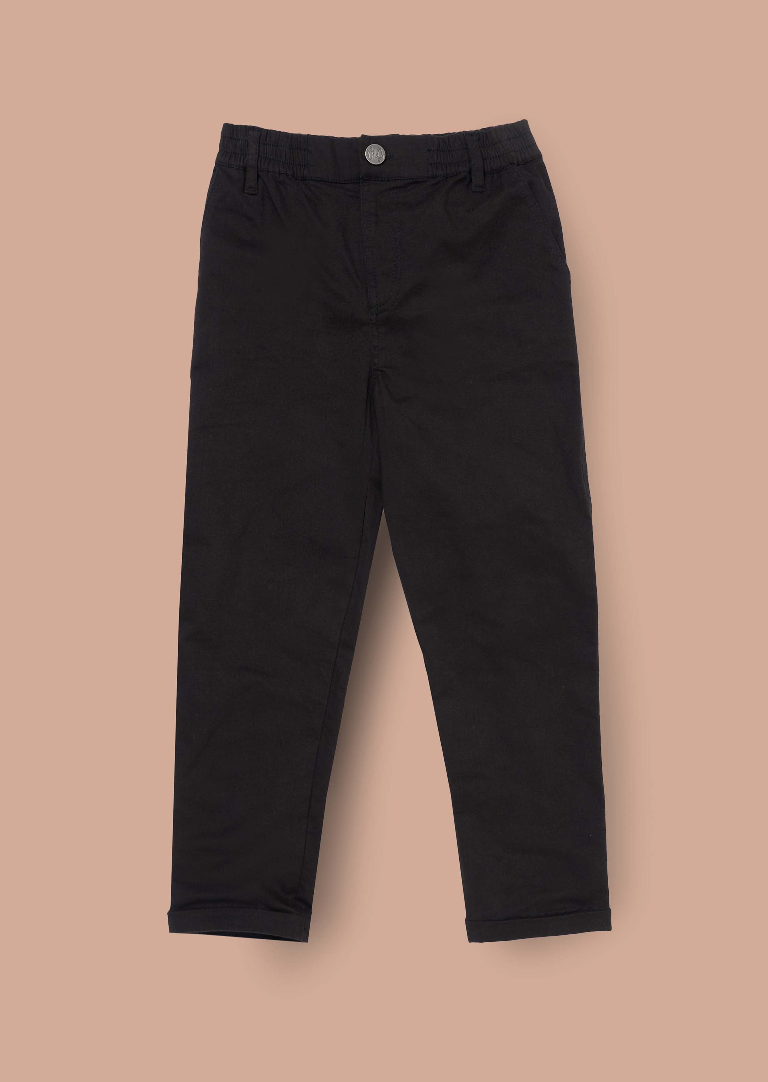 solid boy navy chino