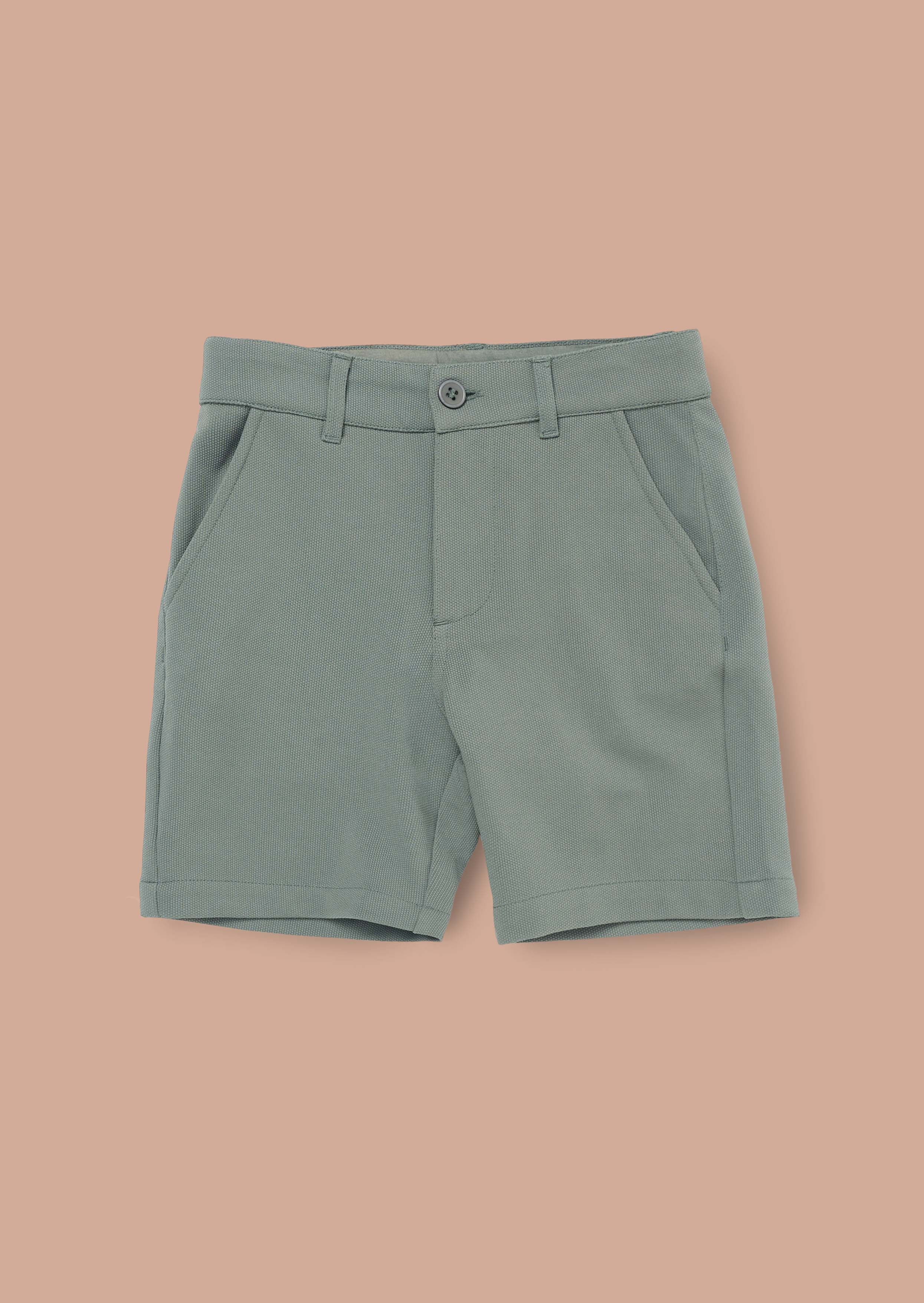 boys green short suit