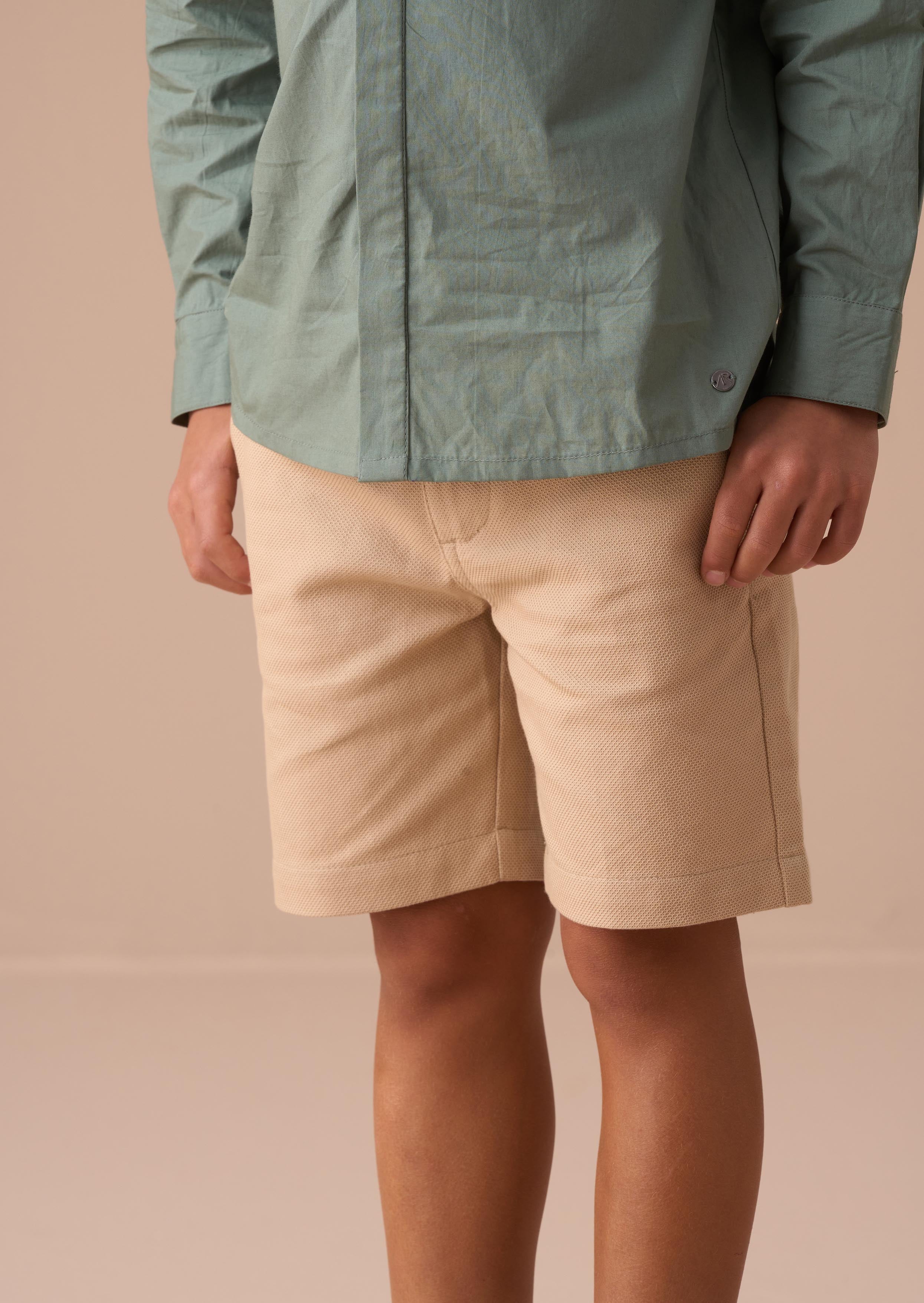 boy Stone Textured Smart Short