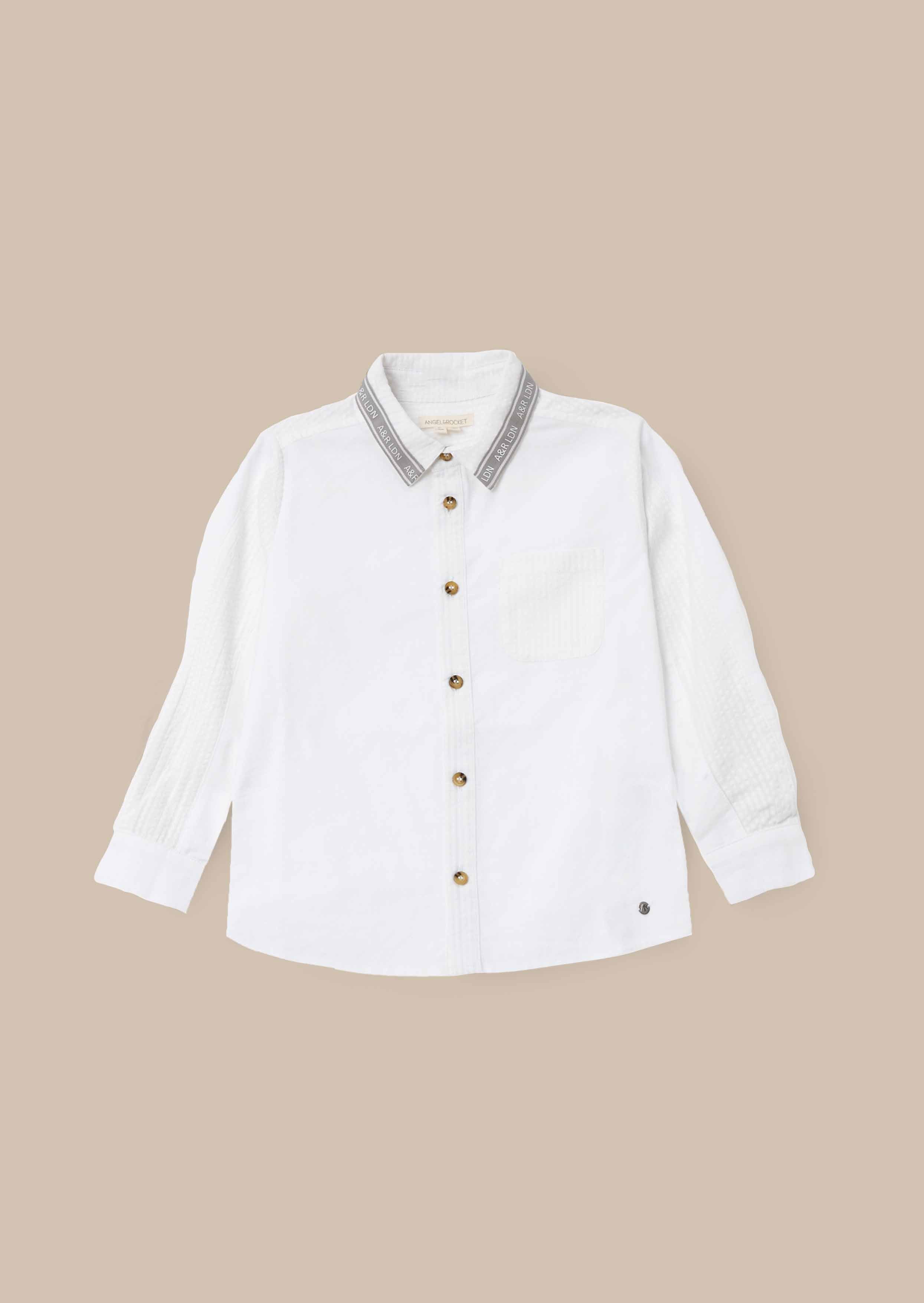 Chase White Textured Block Shirt