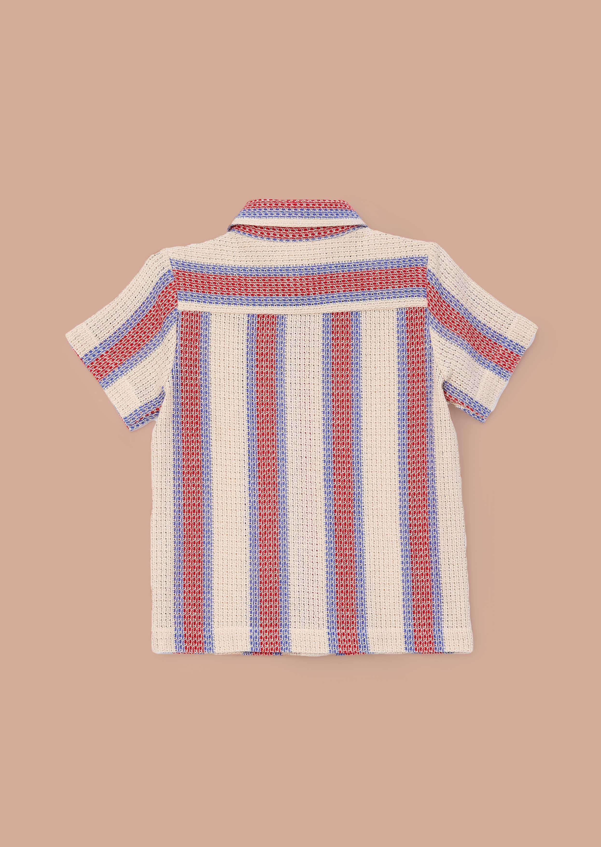 buy boys Stone Stripe Knitted Shirt