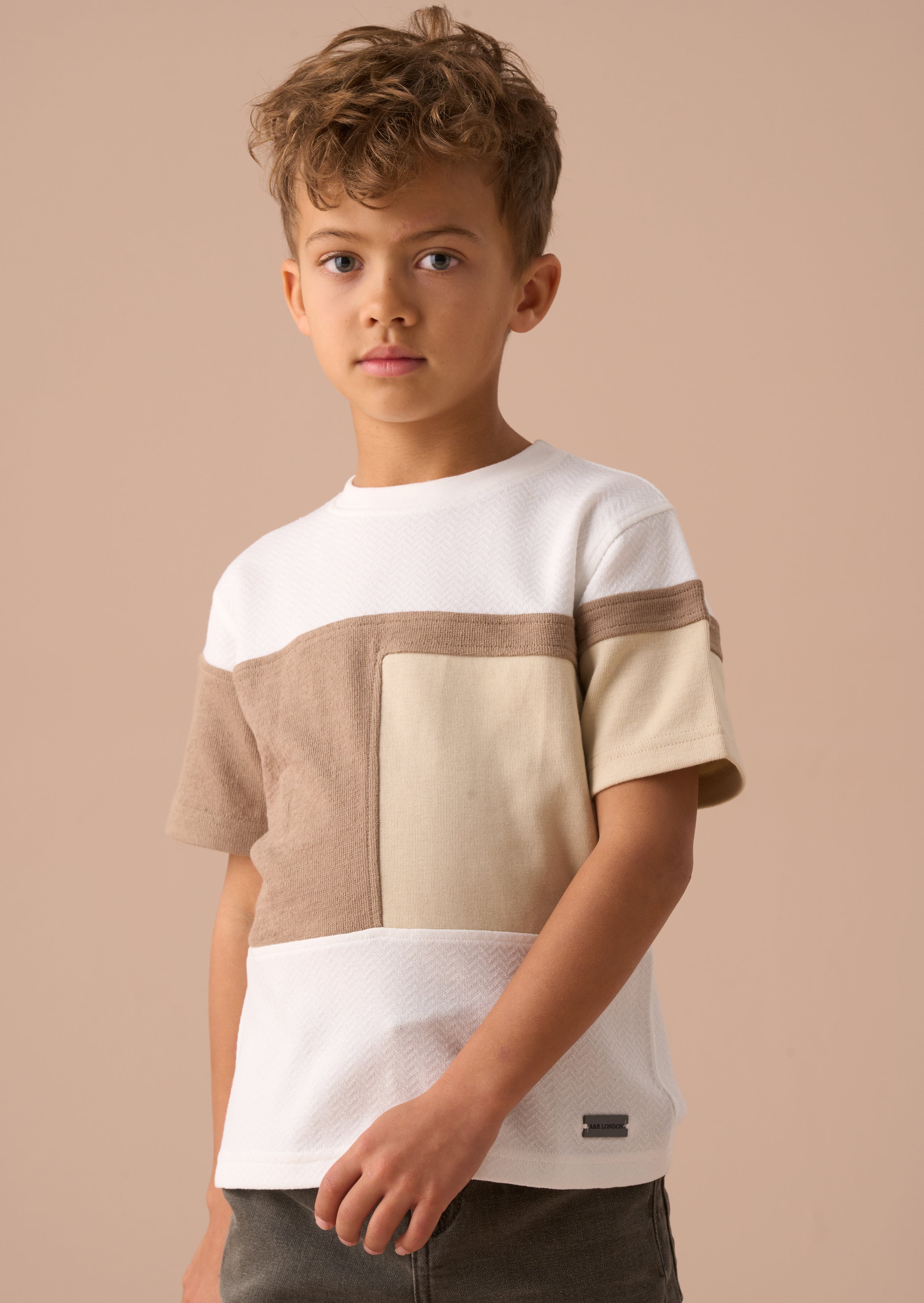 Callum Textured Block T Shirt