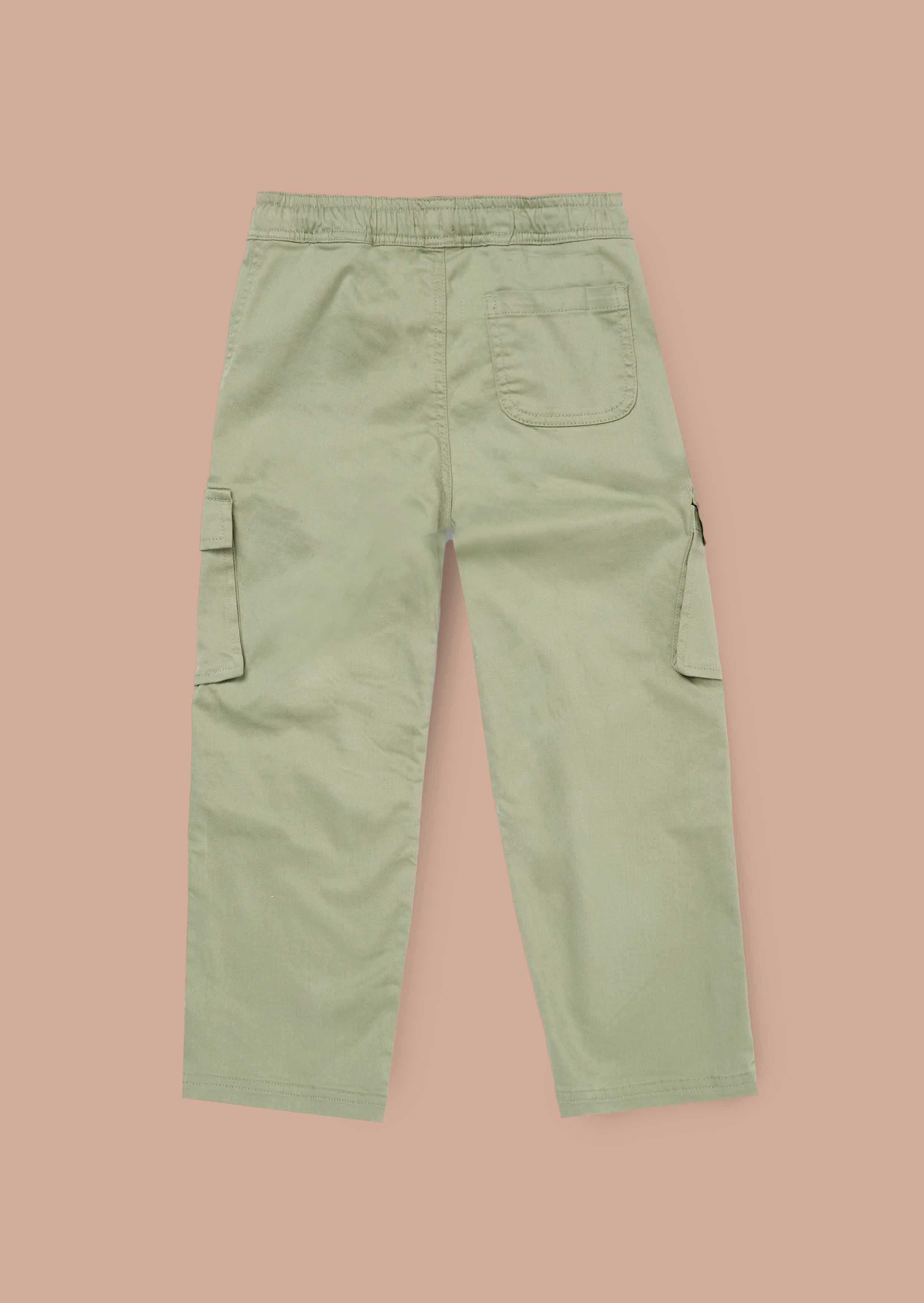 buy Green Cargo Denim Jeans