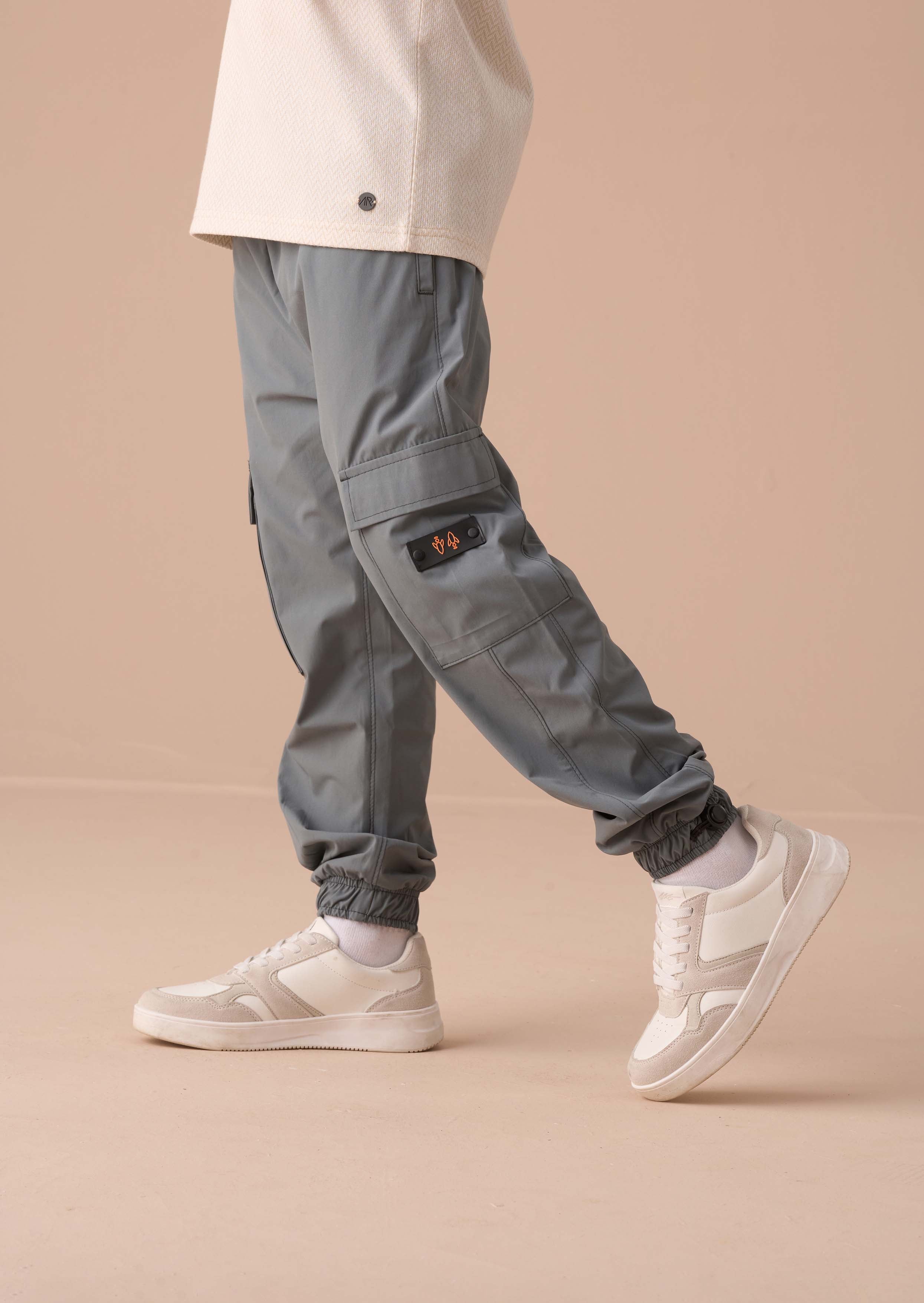 green cargo joggers