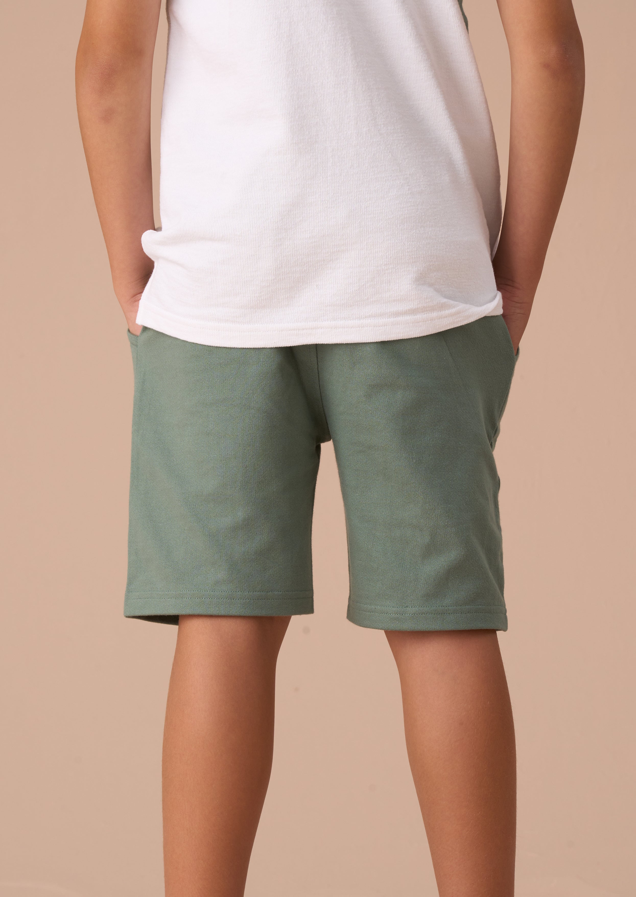 Kane Green Textured Smart Shorts