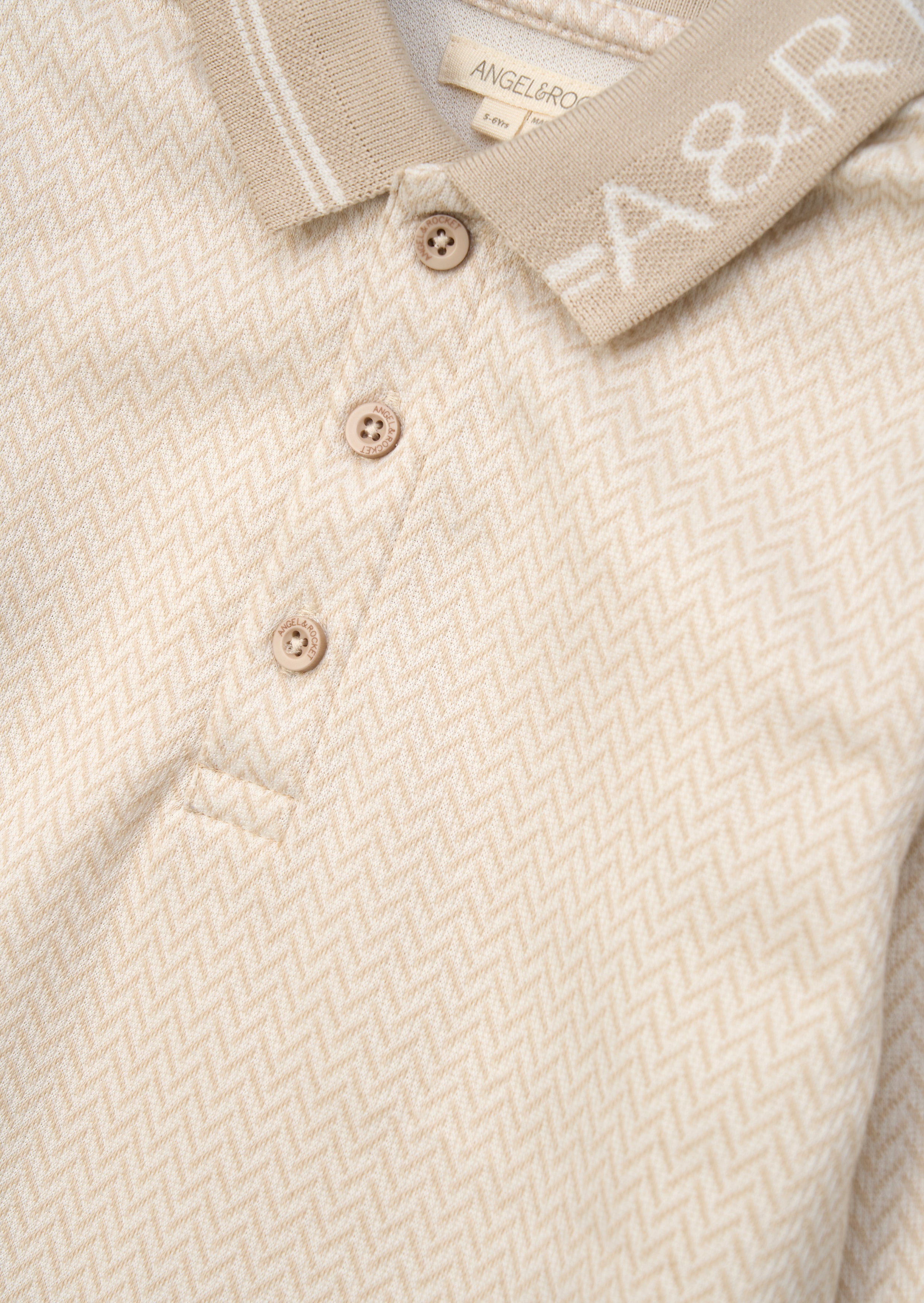 Finn Cream Smart Long Sleeve Polo