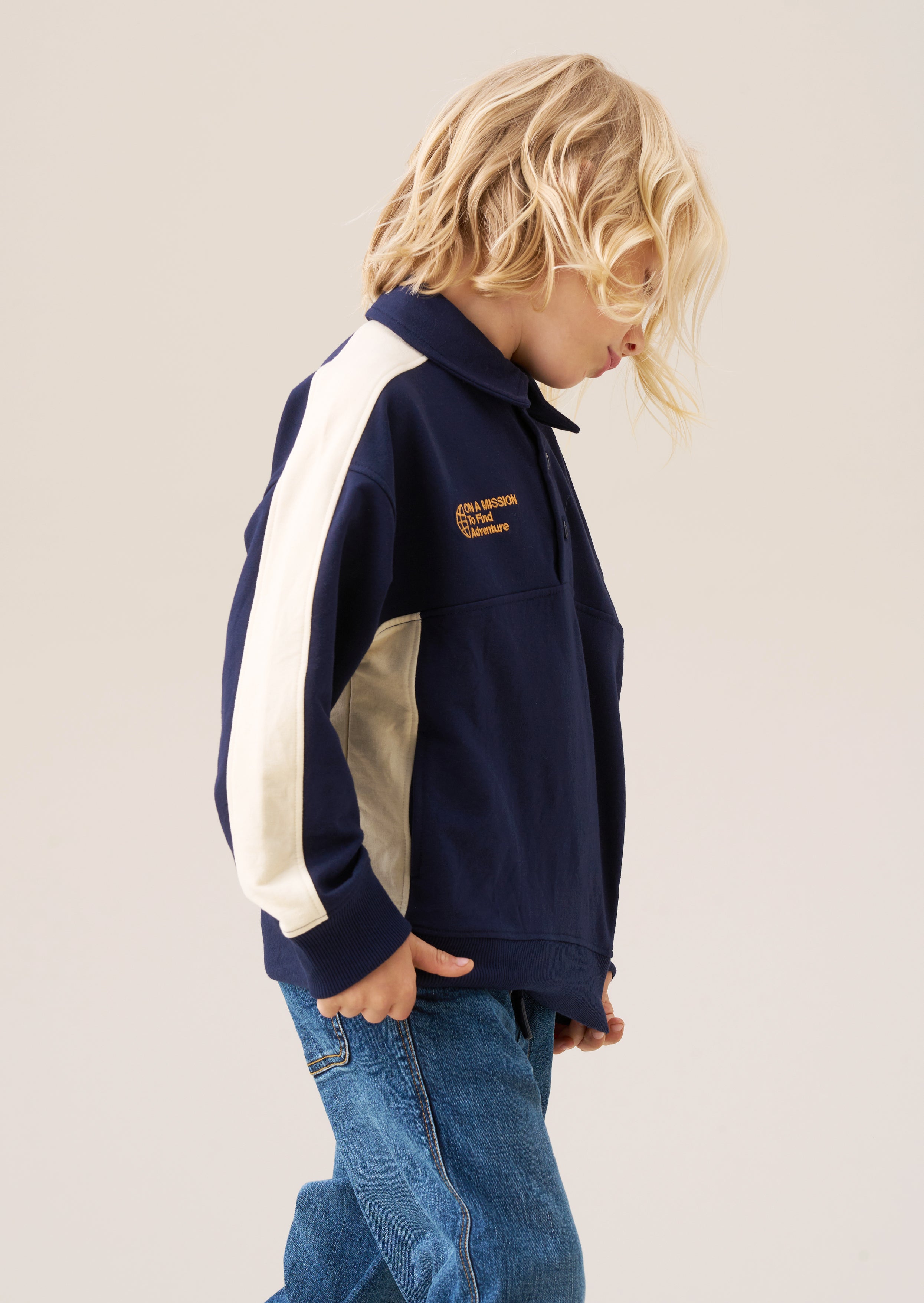 Wyatt Button Neck Sweatshirt