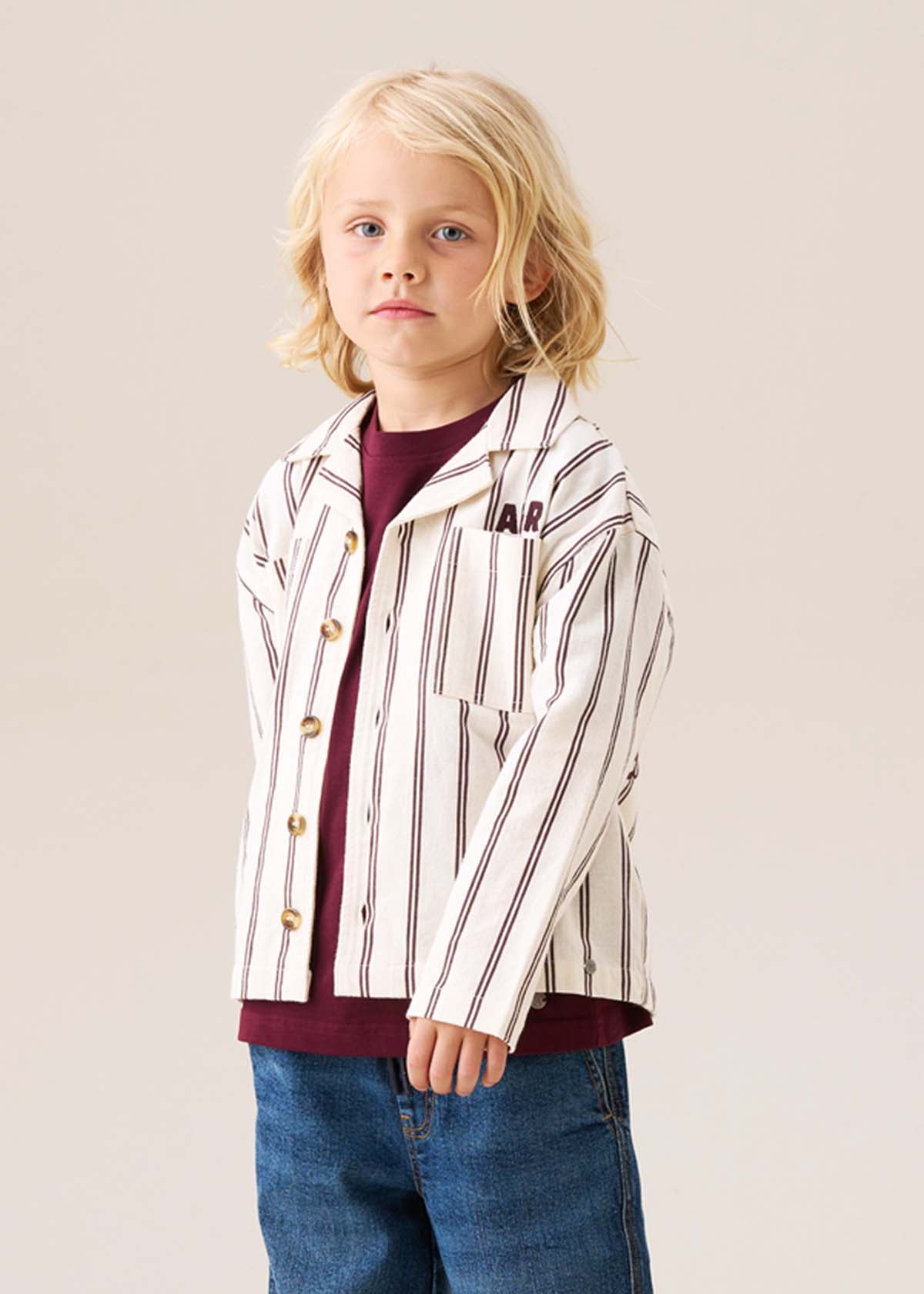 Cooper Stripe Canvas Shacket