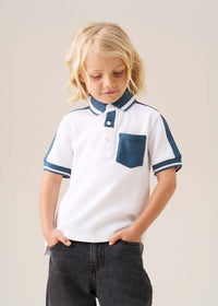 Nolan Popcorn Knit Polo Shirt