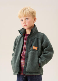 Aaron Zip Through Sherpa Fleece