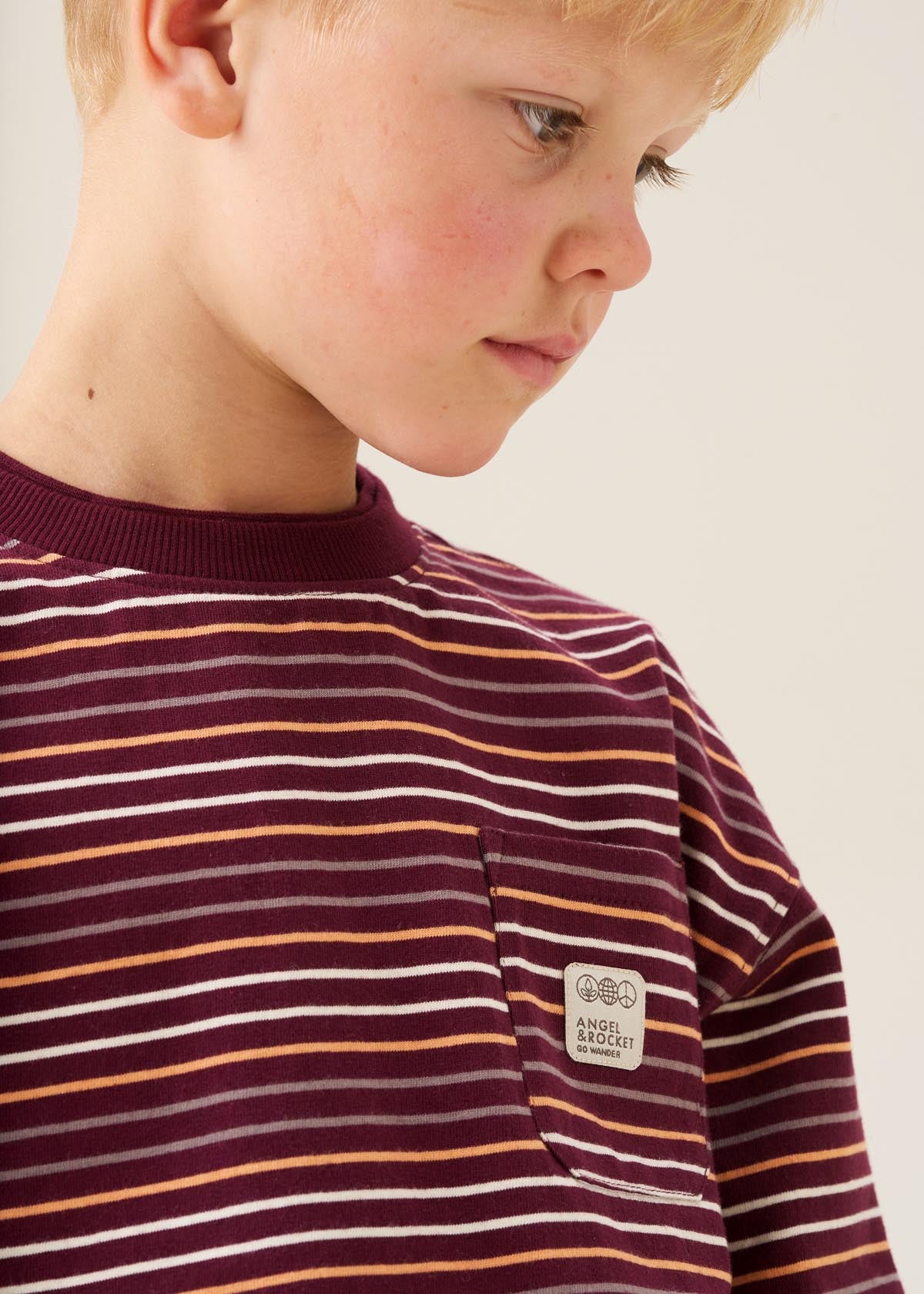 boys Cotton Burgandy t-shirt