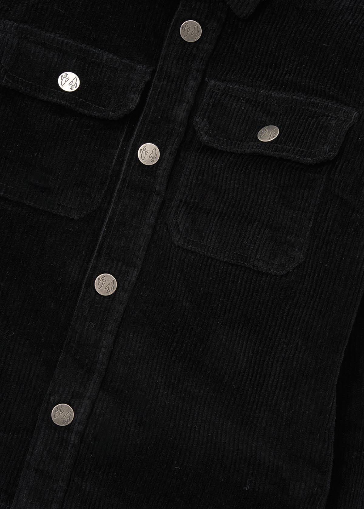 Online Boys Cord Shirt Black