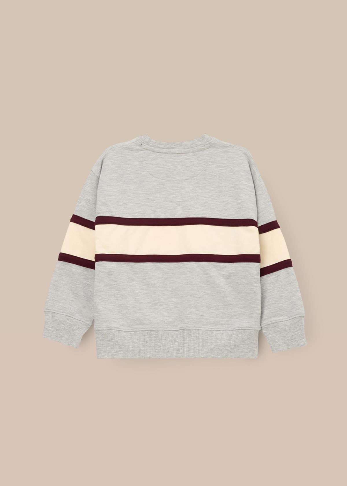 Buy Boys Cut & Sew Sweatshirt Grey