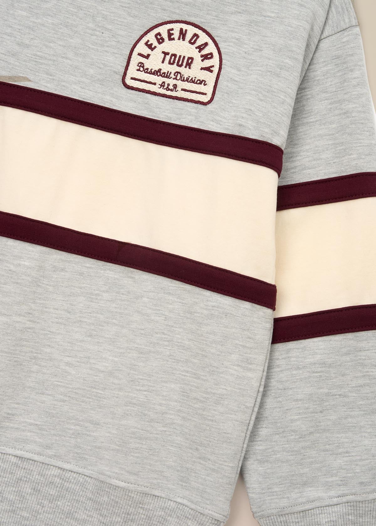 Online Boys Cut & Sew Sweatshirt Grey