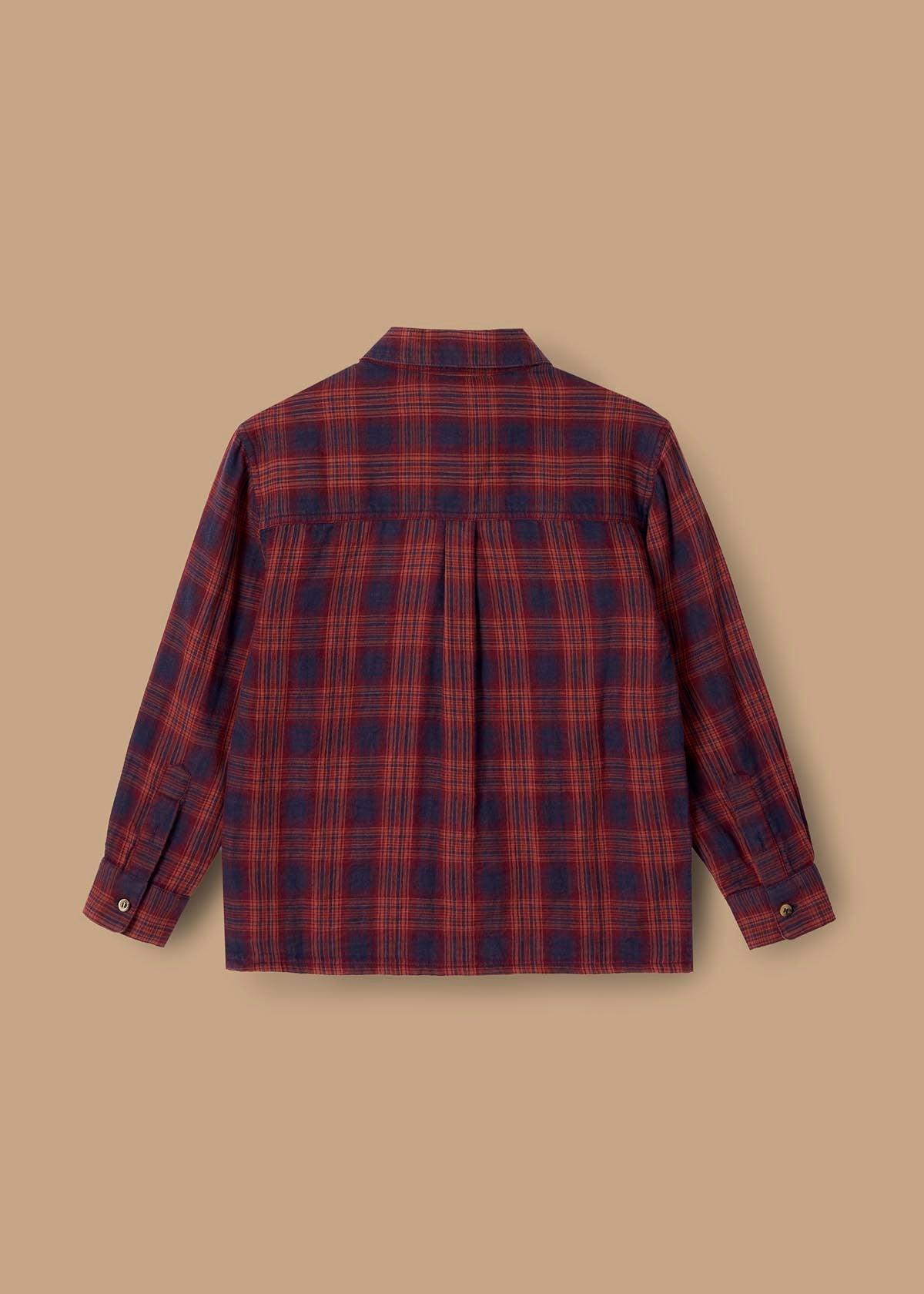 Boys Red Checked Shirts