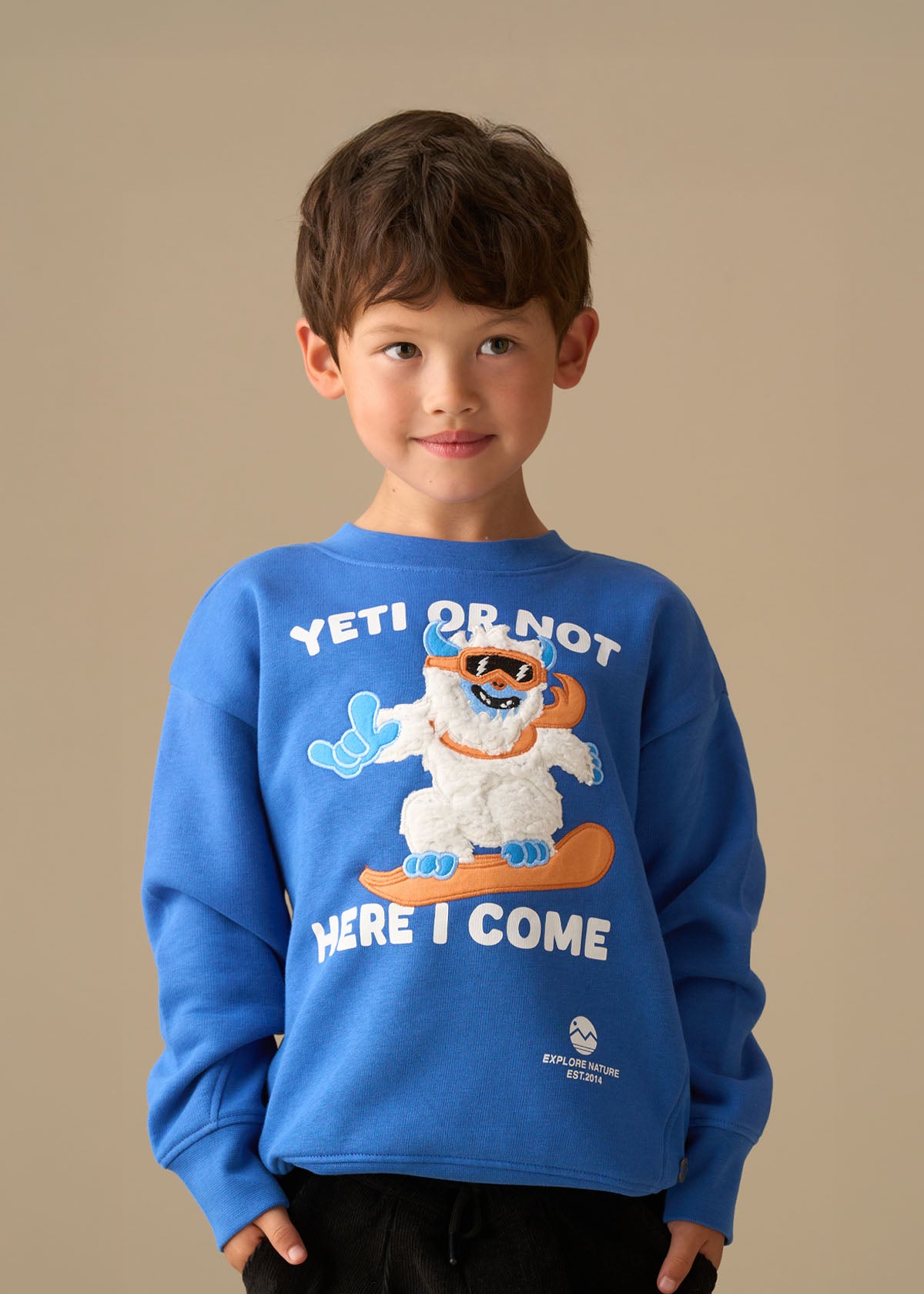 Nicolas Seasonal Print Sweatshirt - Blue