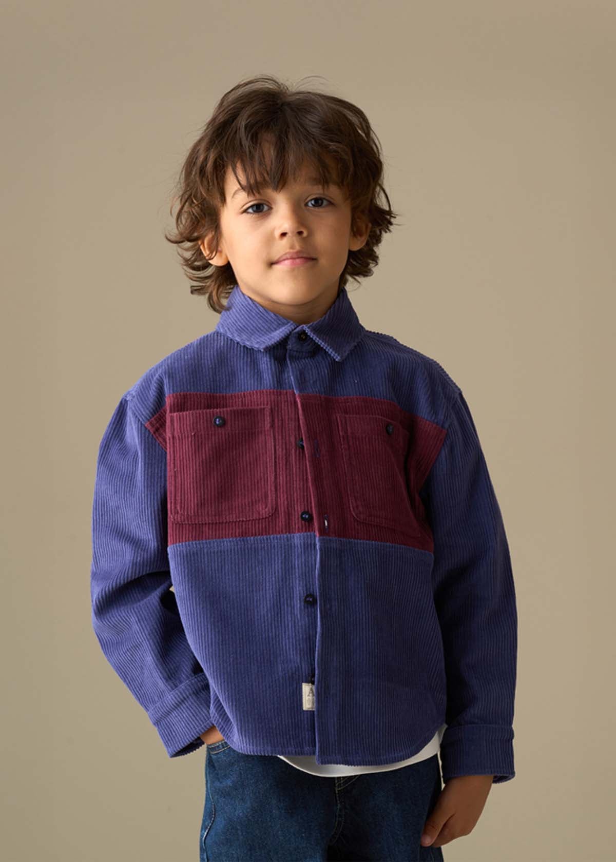 Andres Panel Cord Over Shirt